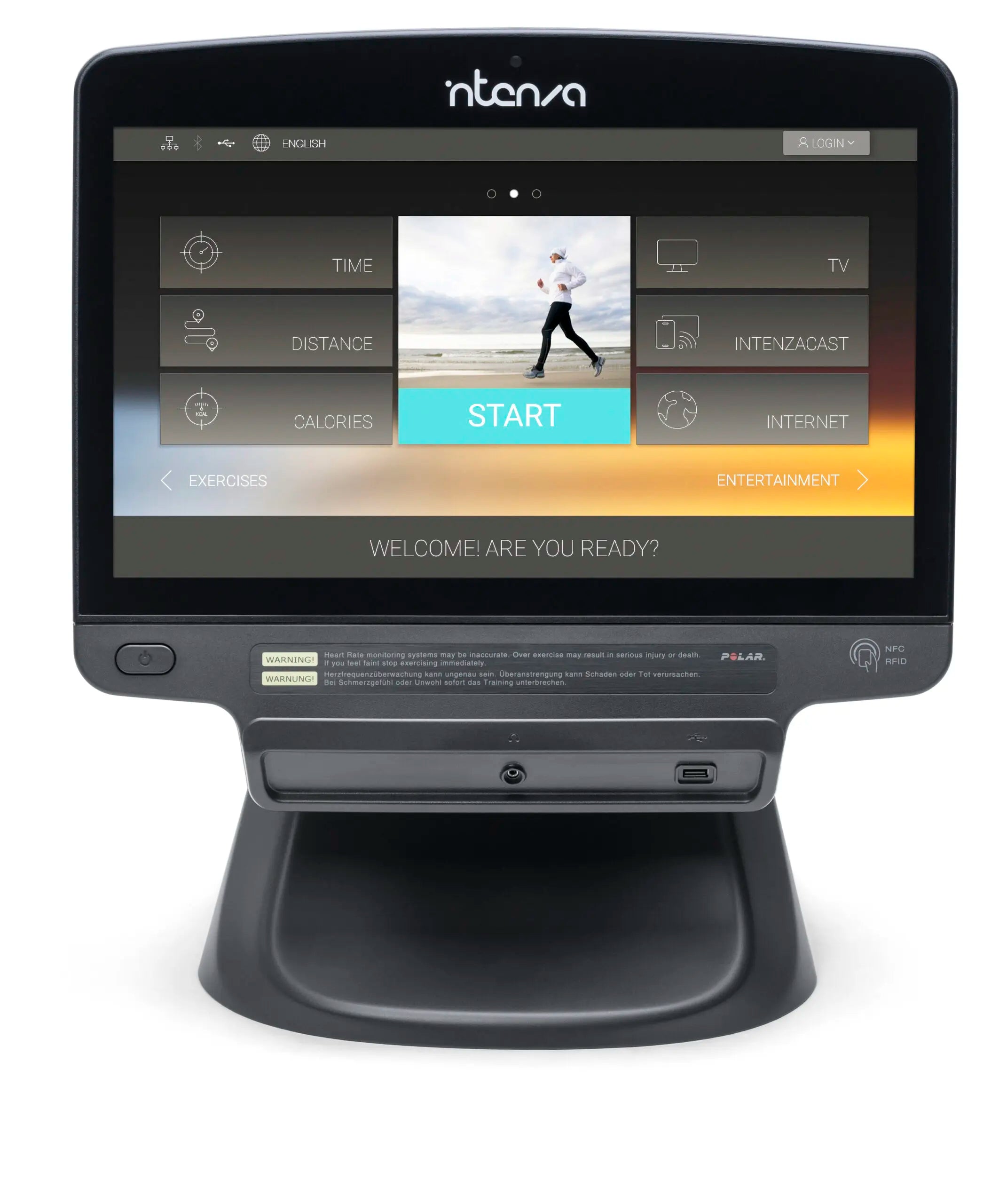 Intenza 550 UBe2+ Upright Bike - Superior Health & Fitness Solutions