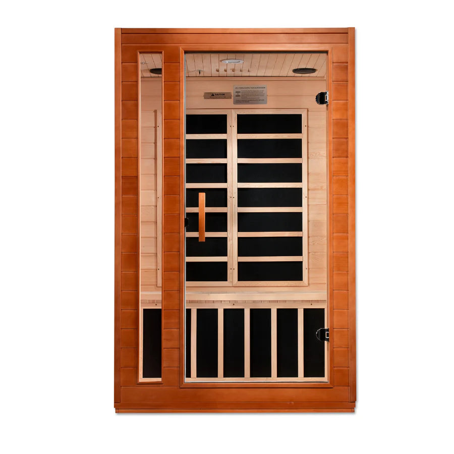 DYN-6203-01 Dynamic Cordoba 2-Person Low EMF (Under 3MG) FAR Infrared Sauna (Canadian Hemlock) - Superior Health & Fitness Solutions