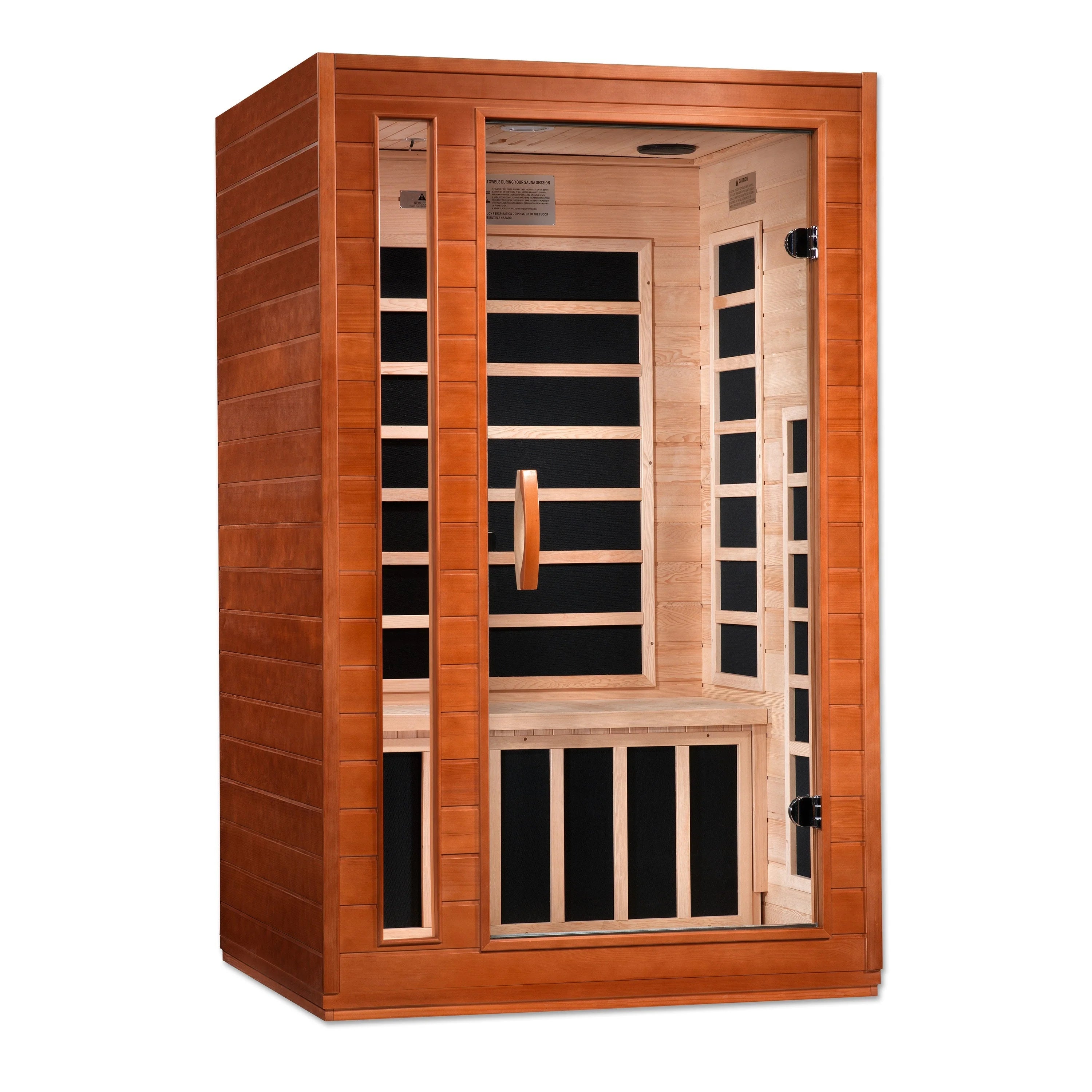 DYN-6203-01 Dynamic Cordoba 2-Person Low EMF (Under 3MG) FAR Infrared Sauna (Canadian Hemlock) - Superior Health & Fitness Solutions