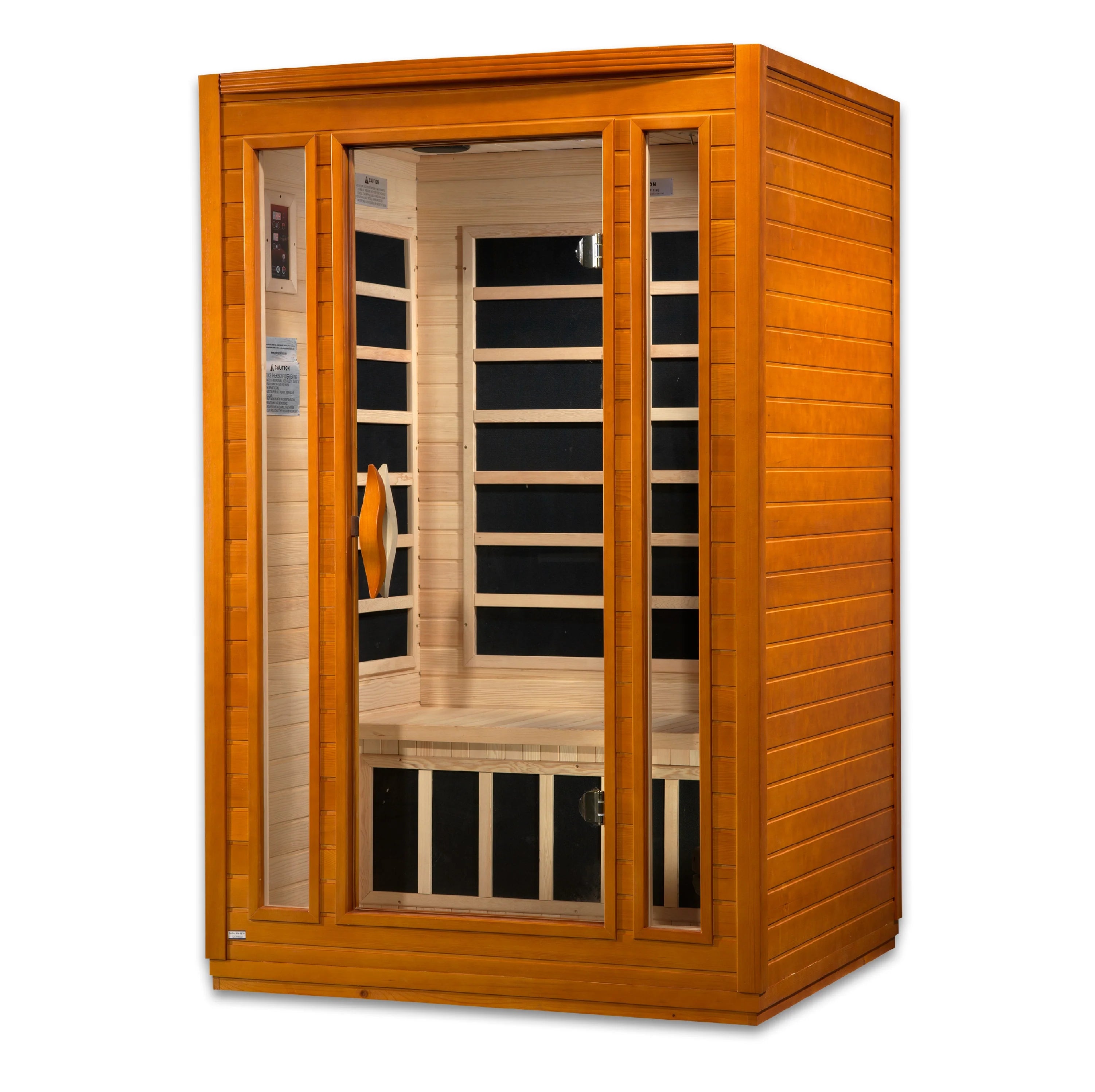 DYN-6206-01 Elite Dynamic San Marino Elite 2-Person Ultra Low EMF (Under 3MG) FAR Infrared Sauna (Canadian Hemlock) - Superior Health & Fitness Solutions