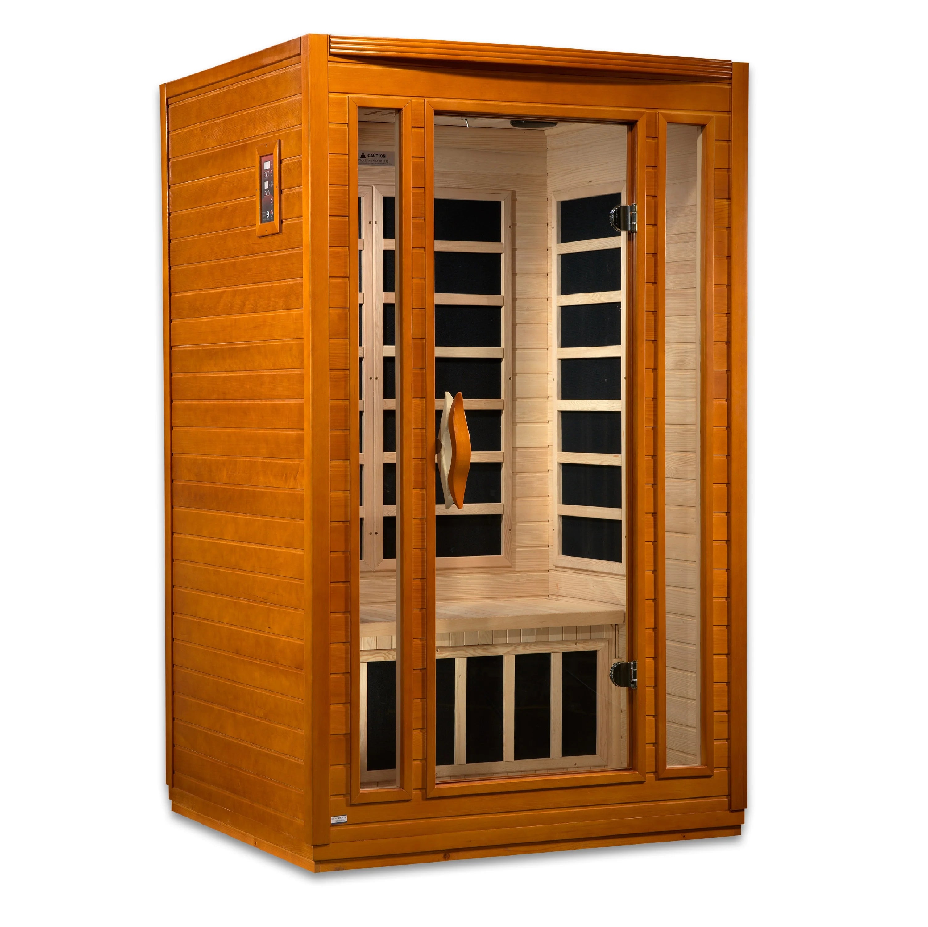 DYN-6206-01 Elite Dynamic San Marino Elite 2-Person Ultra Low EMF (Under 3MG) FAR Infrared Sauna (Canadian Hemlock) - Superior Health & Fitness Solutions