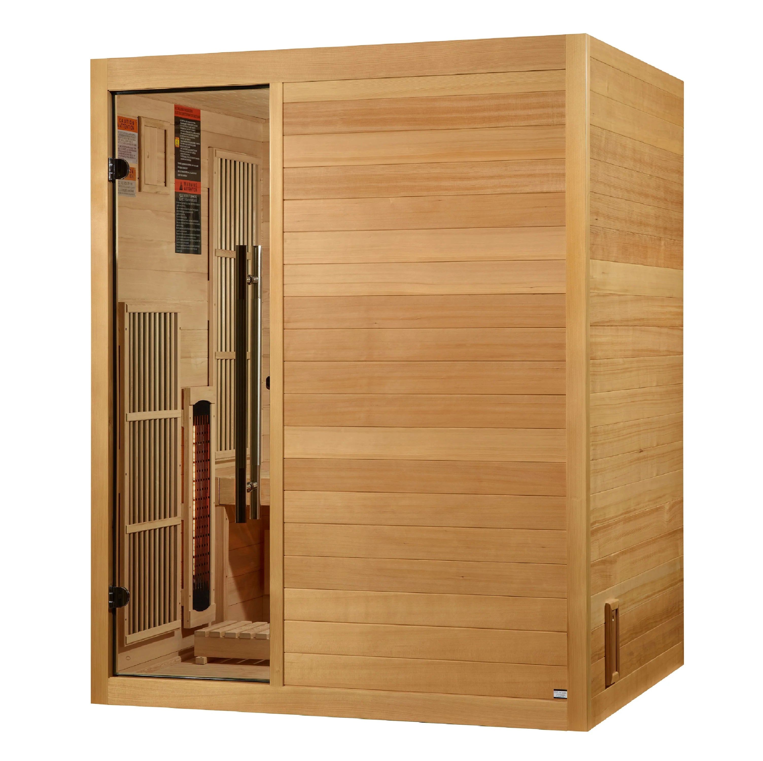 GDI-8330-01 Golden Designs 2025 Soria 3 Per Hybrid Sauna (Indoor). Full Spectrum and Harvia Traditional Stove - Superior Health & Fitness Solutions