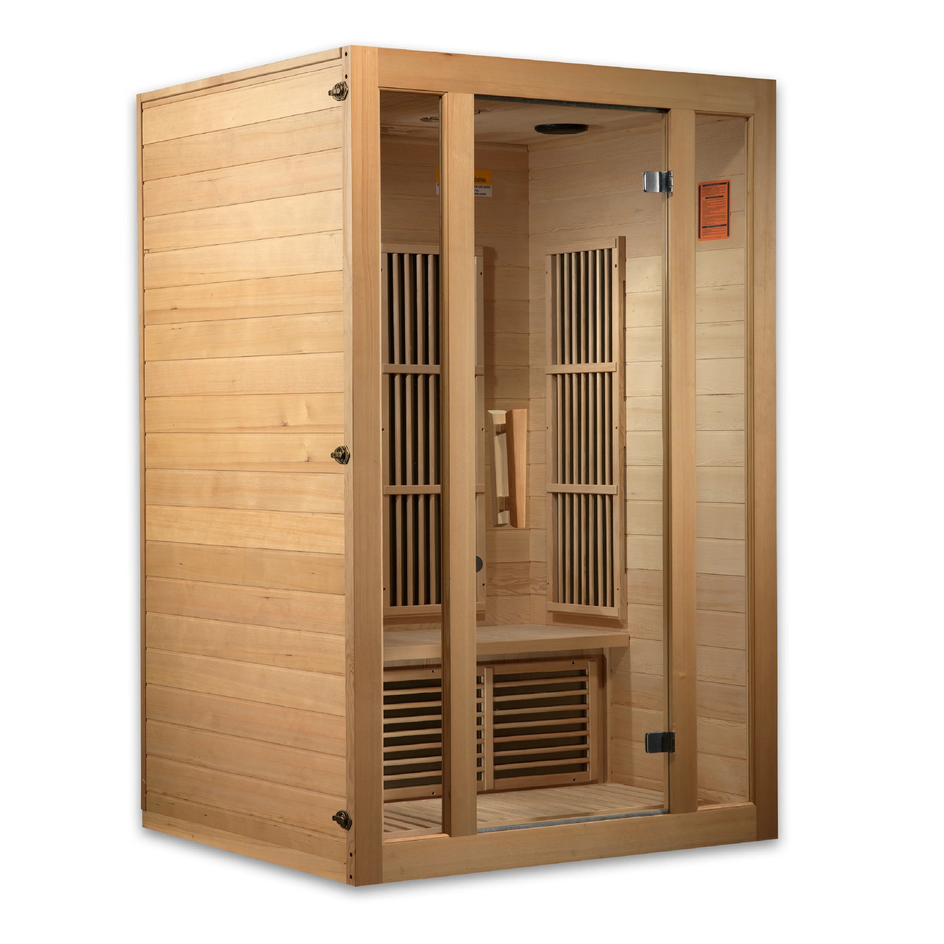 MX-J206-01-ZF Maxxus Seattle 2-Person Near Zero EMF (Under 2MG) FAR Infrared Sauna (Canadian Hemlock) - Superior Health & Fitness Solutions