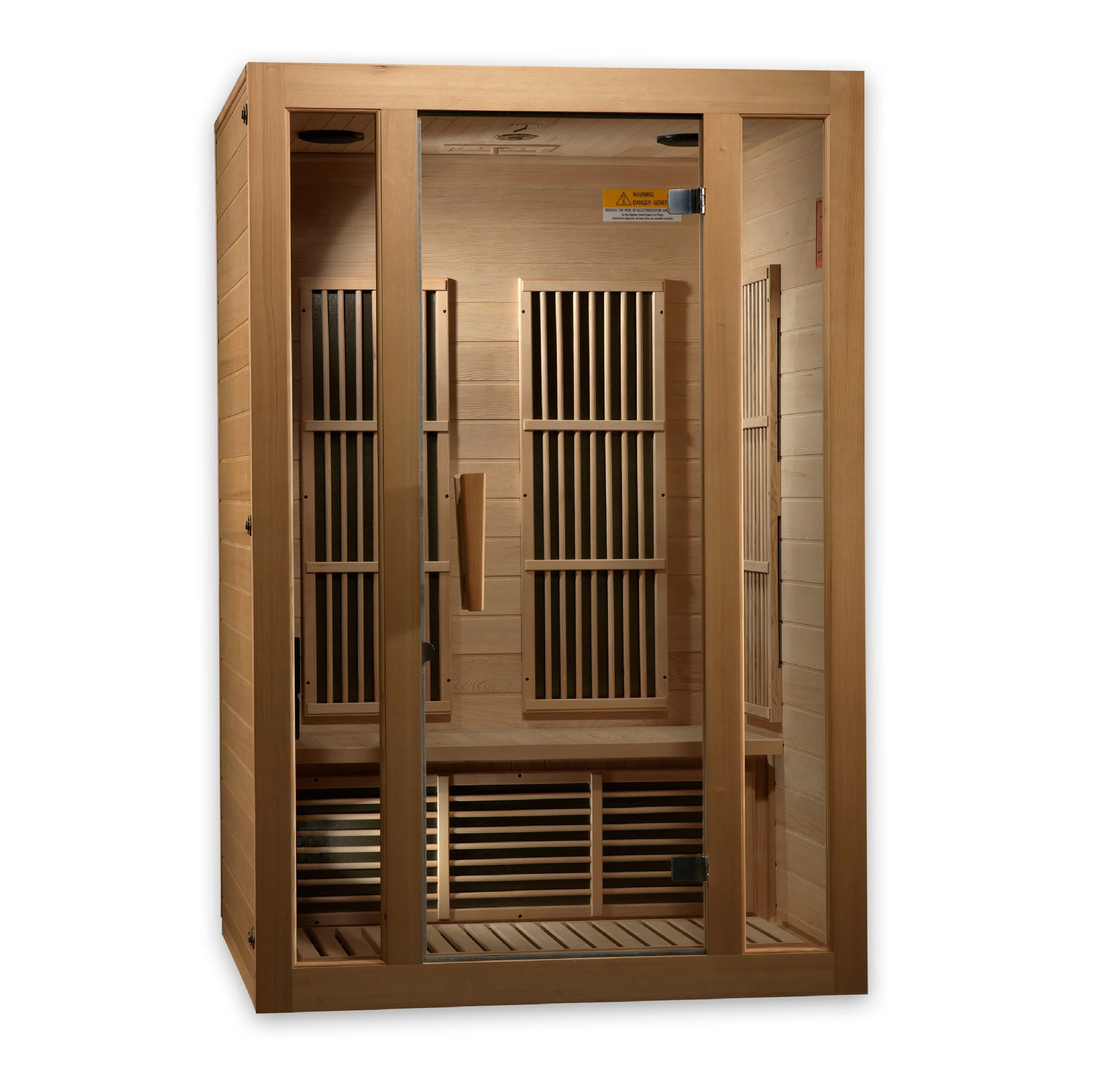 MX-J206-01-ZF Maxxus Seattle 2-Person Near Zero EMF (Under 2MG) FAR Infrared Sauna (Canadian Hemlock) - Superior Health & Fitness Solutions