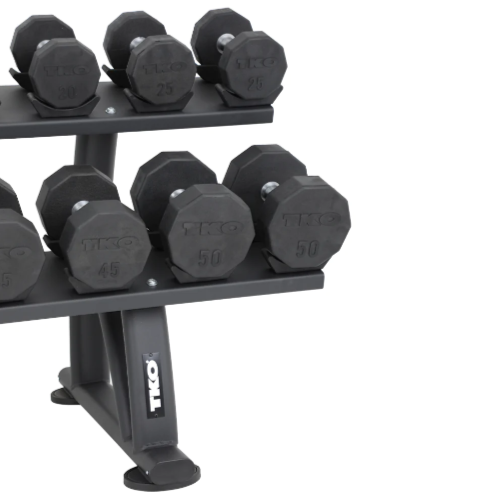 TKO 10 Pair Signature Dumbbell Saddle Rack - Superior Health & Fitness Solutions