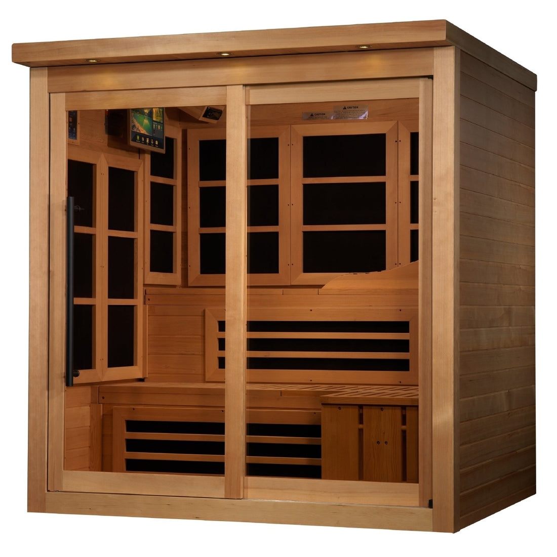 GDI-6996-02 Monaco Limited Edition 6-Person PureTech™ Near Zero EMF FAR Infrared Sauna (Canadian Hemlock) - Superior Health & Fitness Solutions