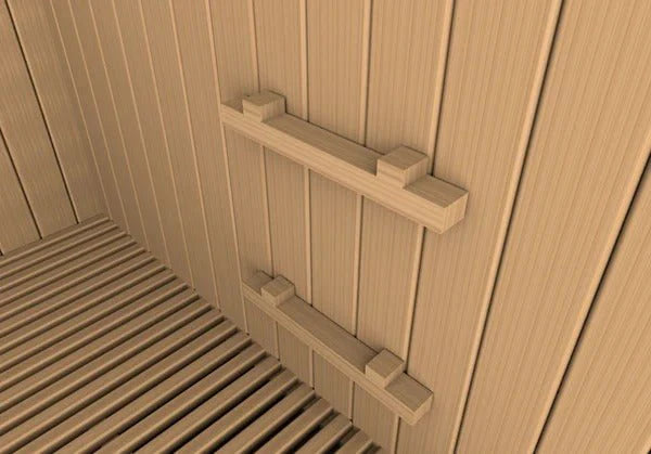 GDI-7389-02 Golden Designs 2025 Updated "Copenhagen Edition" 3 Person Traditional Sauna - Canadian Red Cedar Interior and Pacific Premium Clear Cedar Exterior - Superior Health & Fitness Solutions