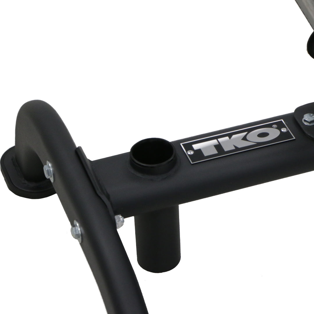 TKO 255lb Rubber Oly Plate Set w/ 6210 Plate Tree