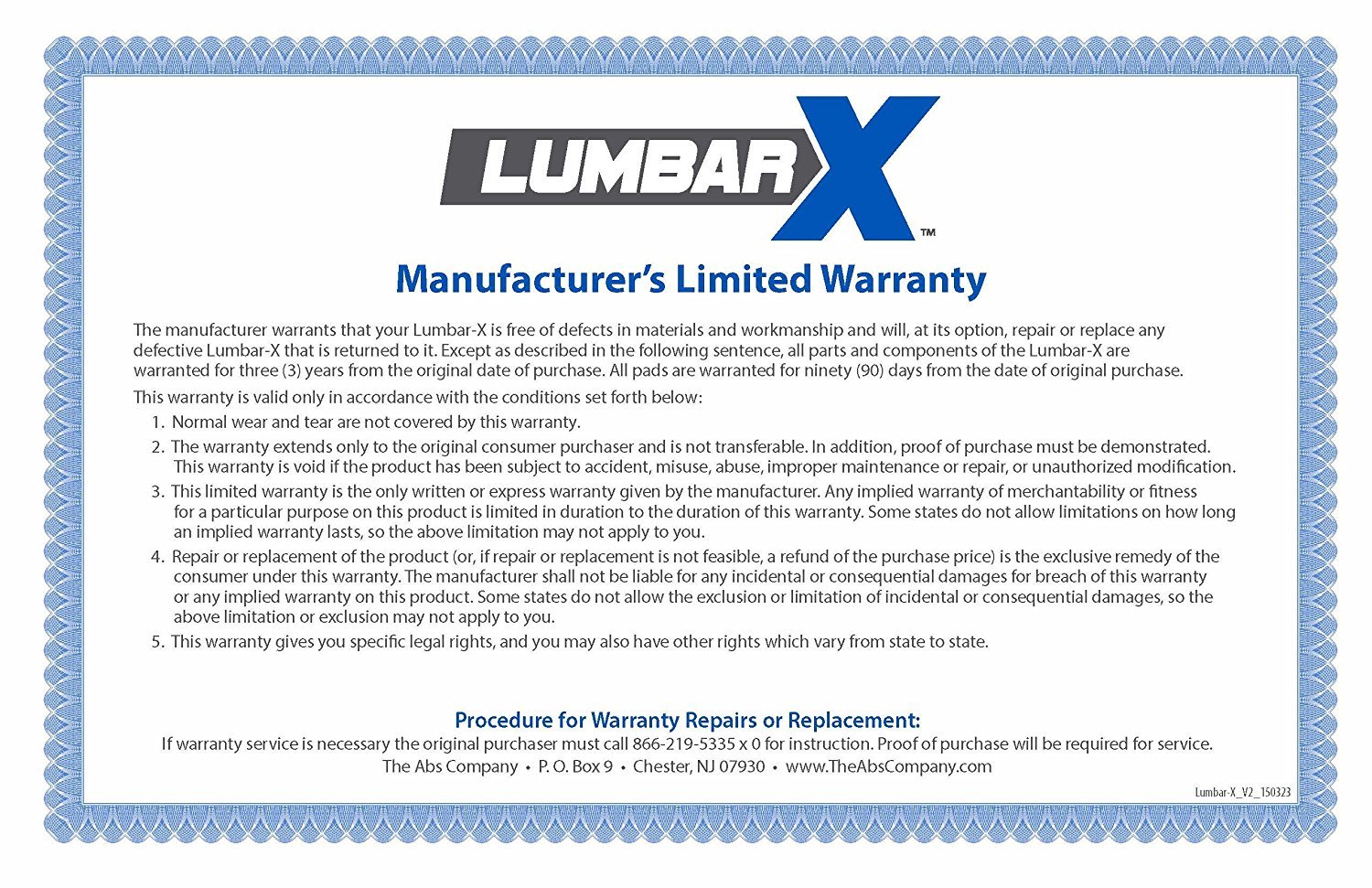 The Abs Company Lumbar X™ - Superior Health & Fitness Solutions