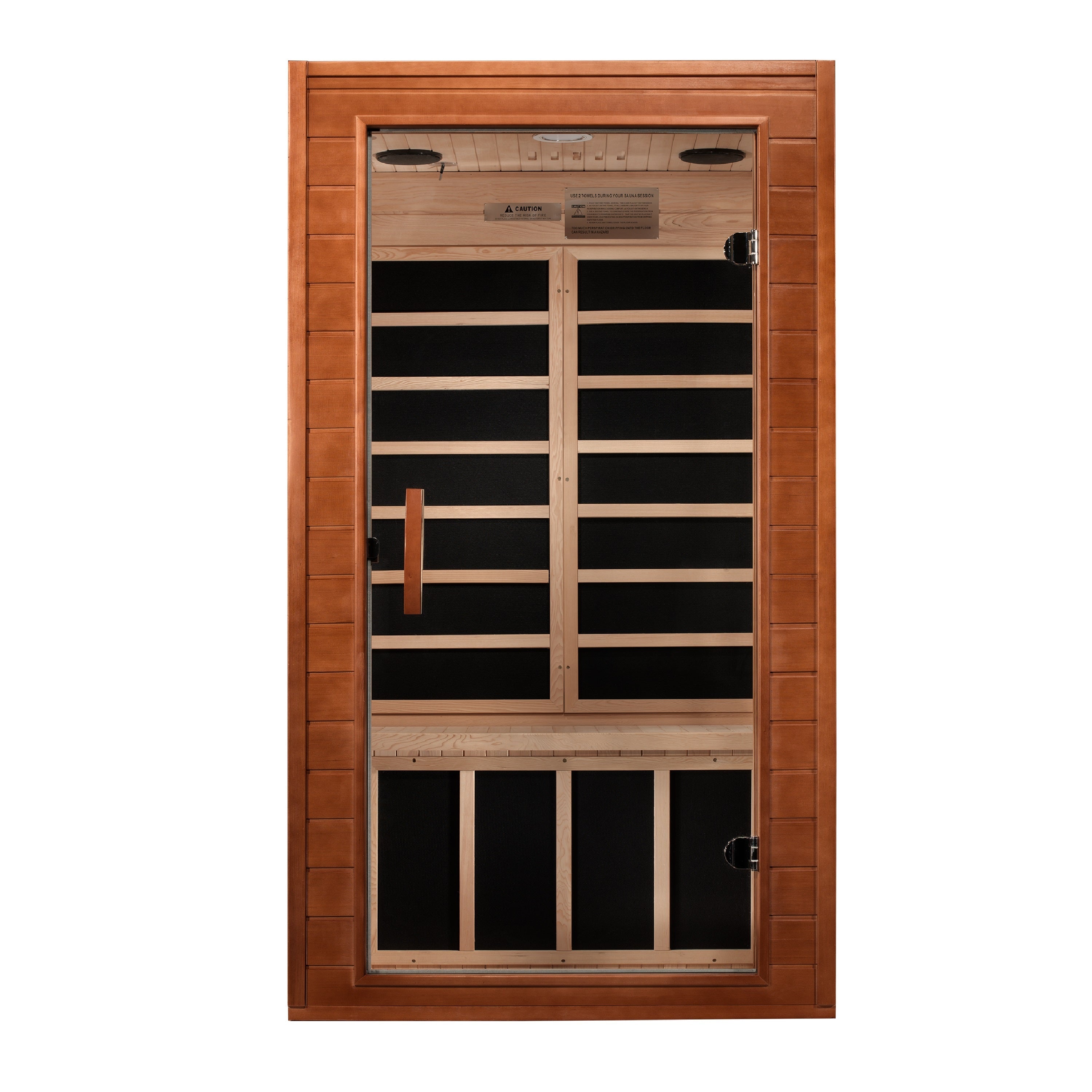 DYN-6103-01 Avila 1-2 Person Ultra Low EMF FAR Infrared Sauna - Superior Health & Fitness Solutions