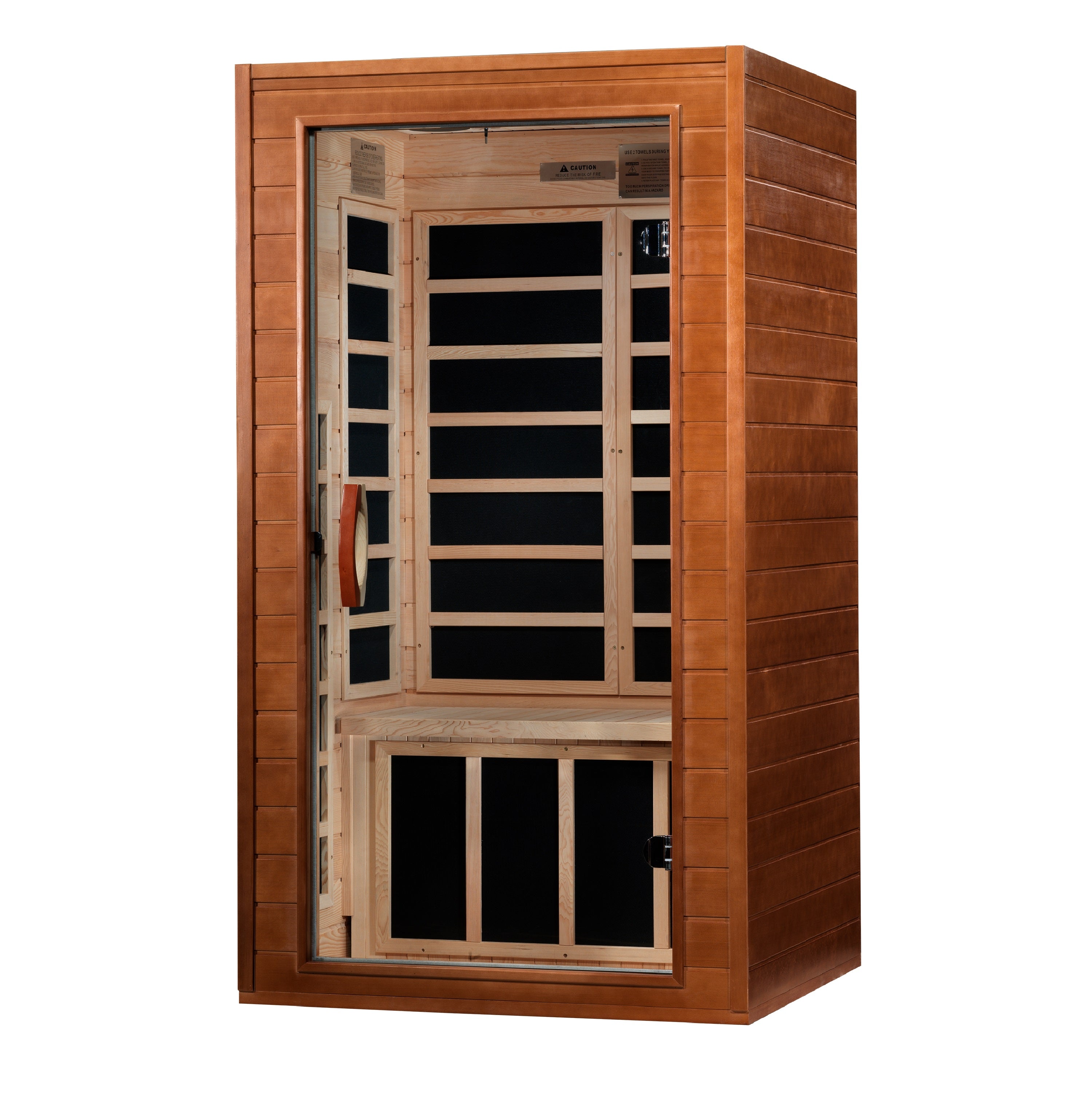 DYN-6103-01 Avila 1-2 Person Ultra Low EMF FAR Infrared Sauna - Superior Health & Fitness Solutions