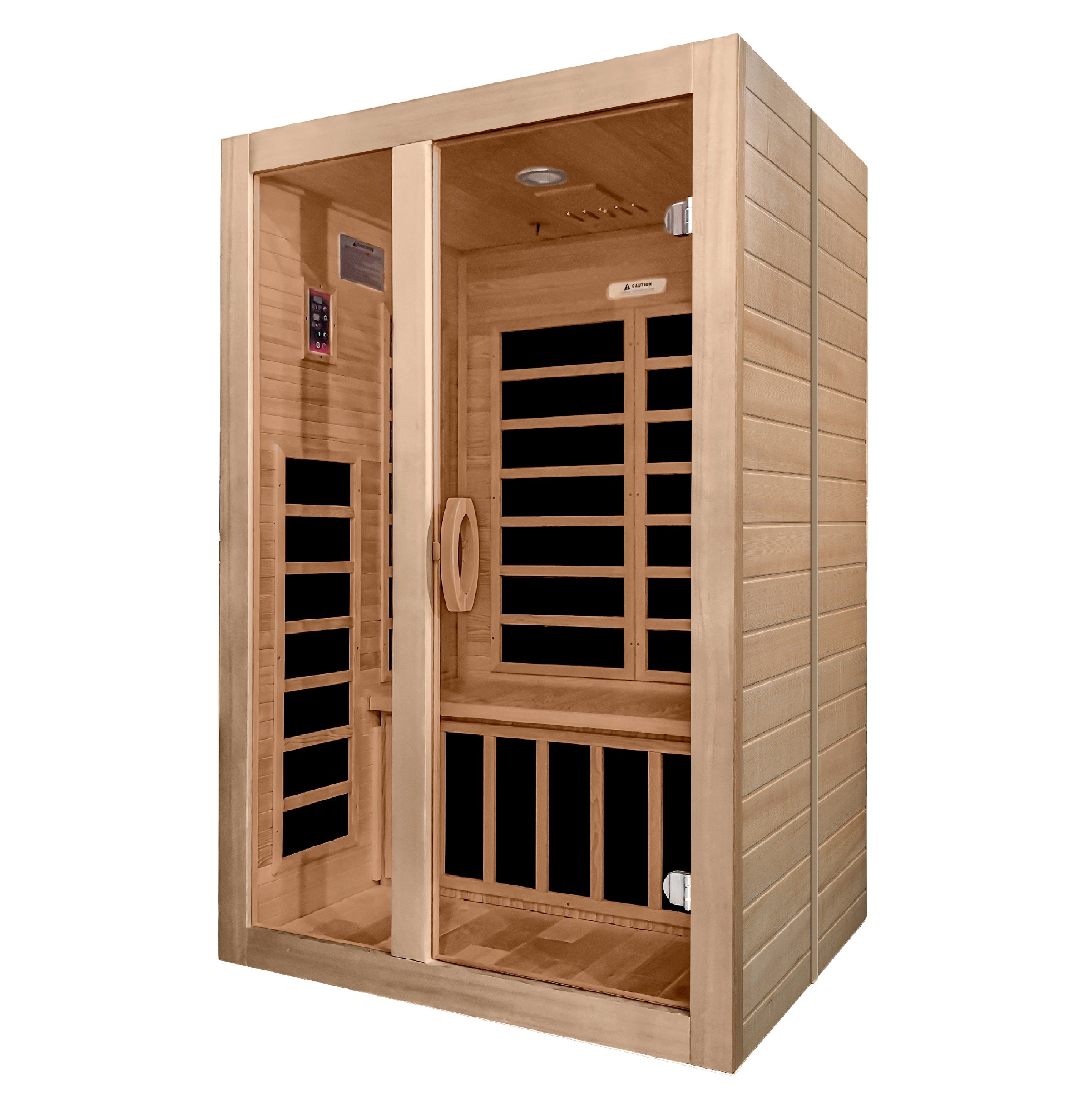 DYN-6209-01 Santiago 2-Person Low EMF FAR Infrared Sauna - Superior Health & Fitness Solutions