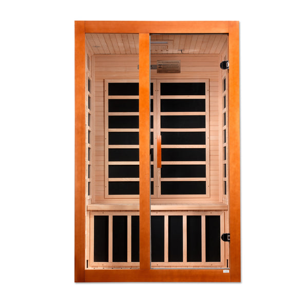 DYN-6209-02 Santiago 2-Person Ultra Low EMF FAR Infrared Sauna - Superior Health & Fitness Solutions