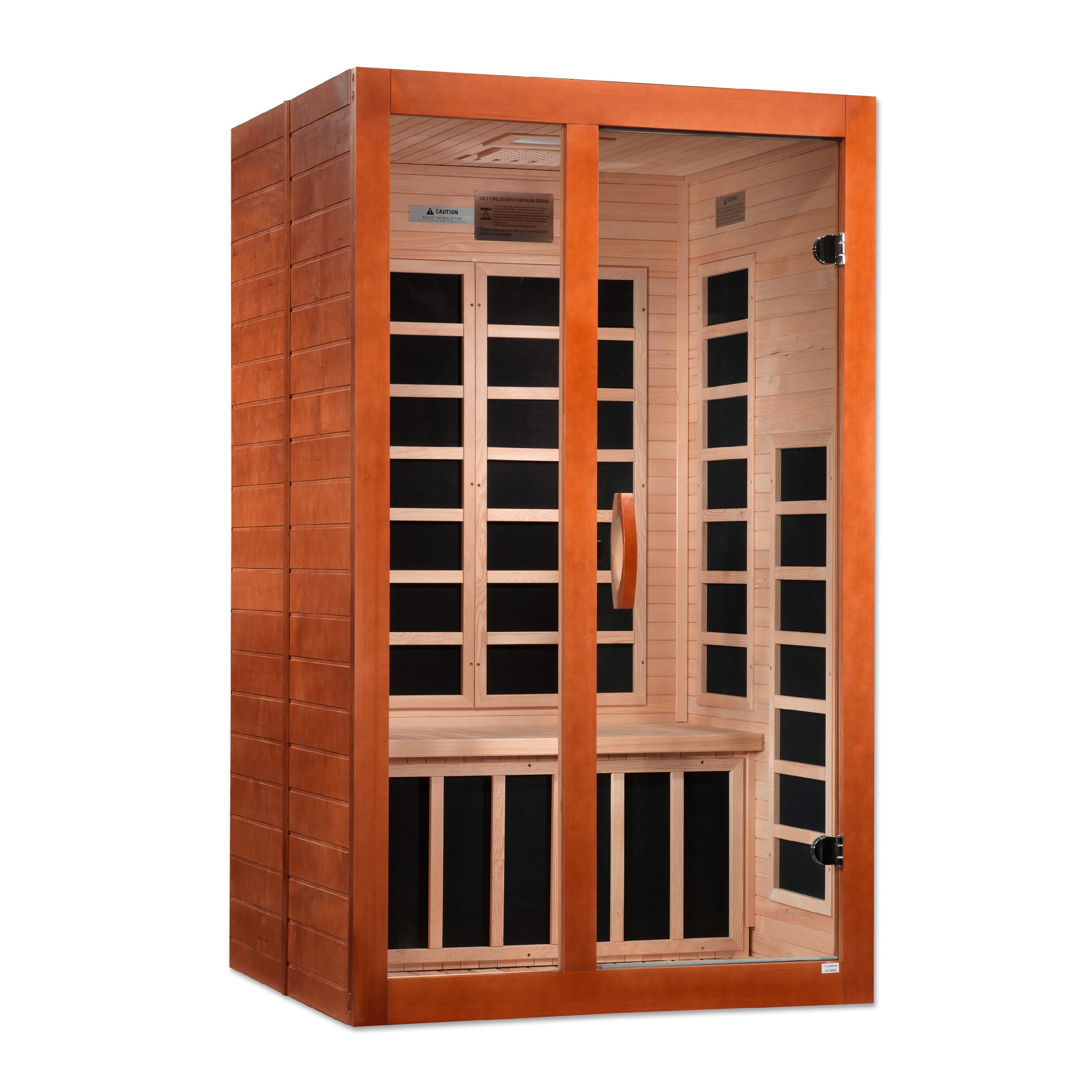 DYN-6209-02 Santiago 2-Person Ultra Low EMF FAR Infrared Sauna - Superior Health & Fitness Solutions