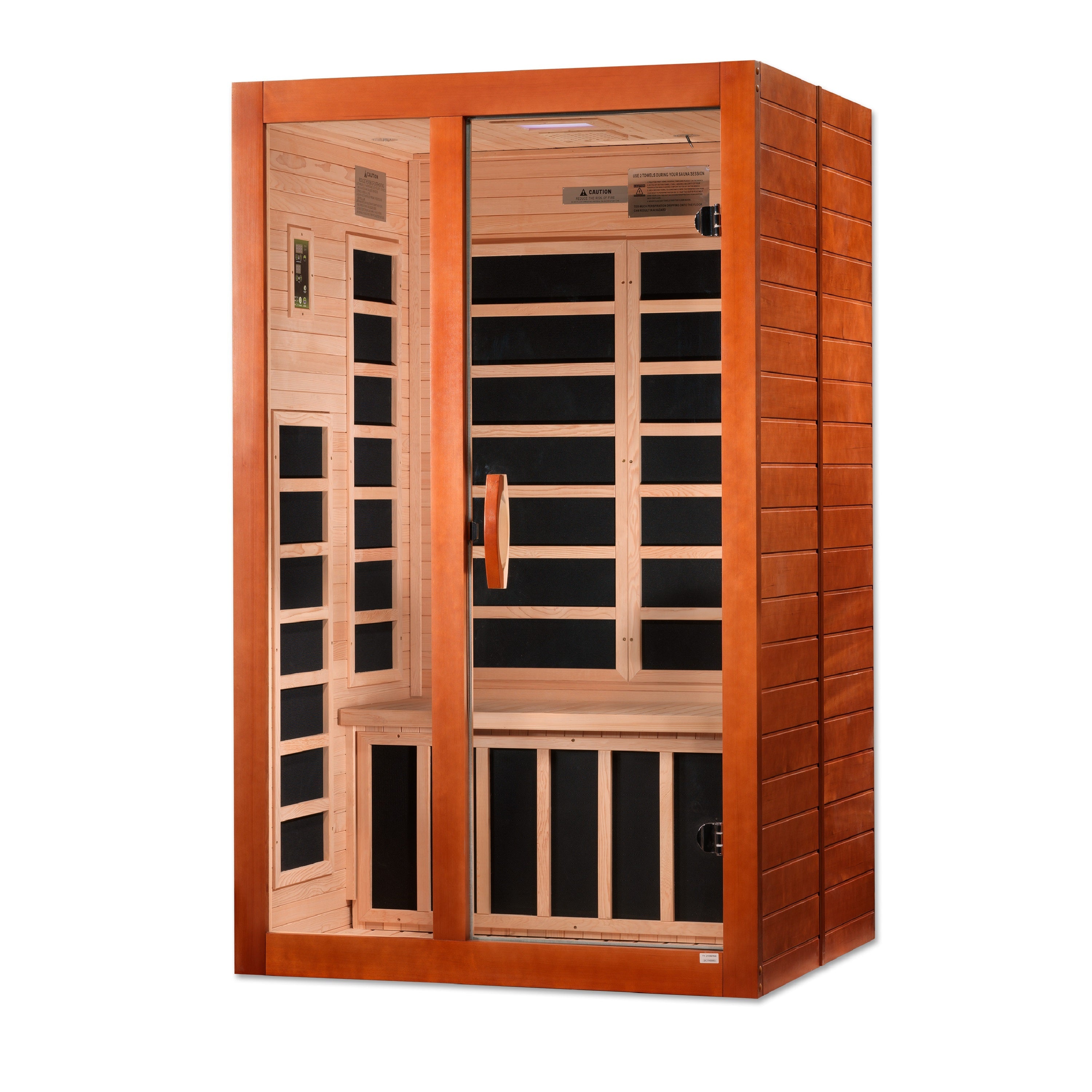 DYN-6209-02 Santiago 2-Person Ultra Low EMF FAR Infrared Sauna - Superior Health & Fitness Solutions