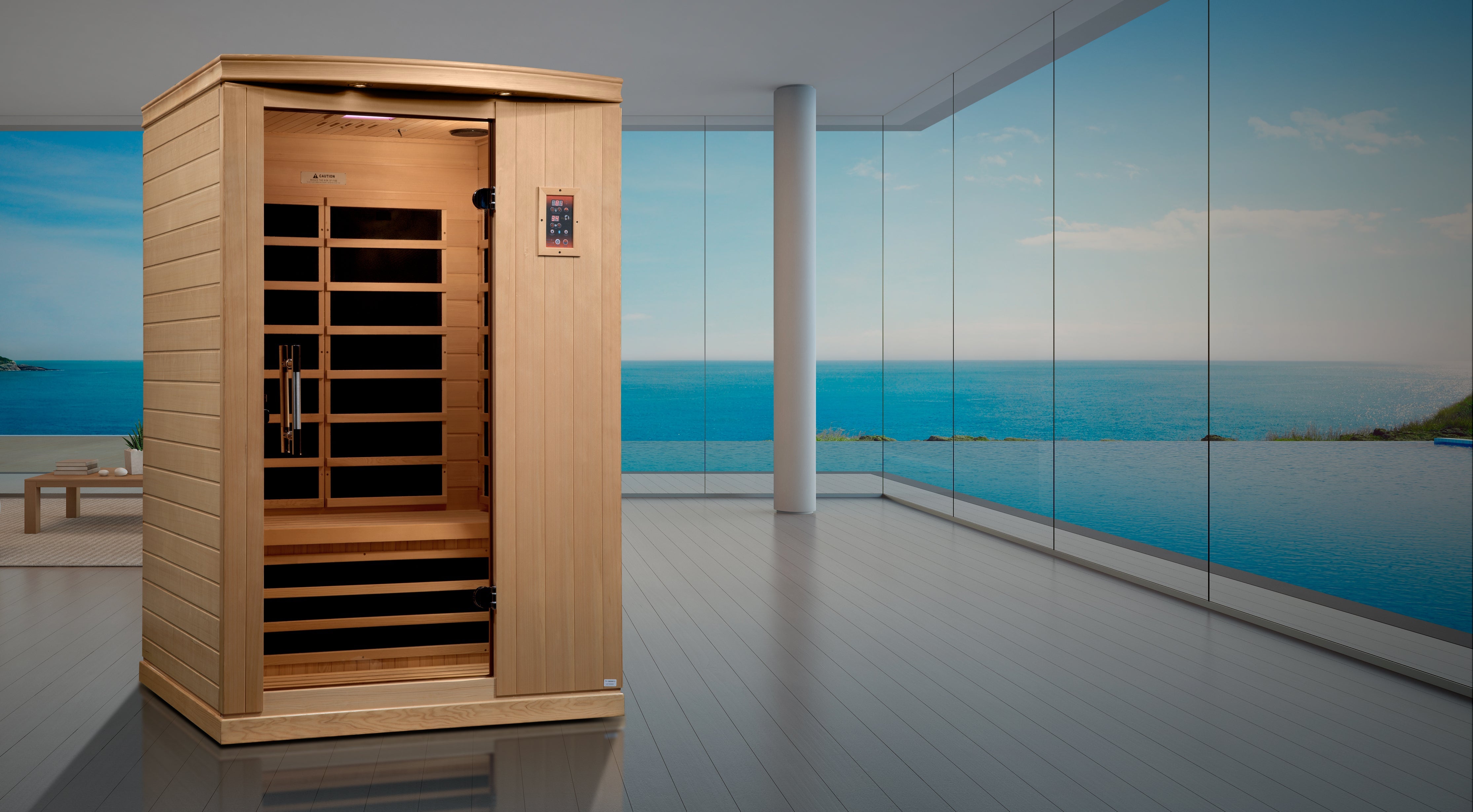 DYN-6210-01 Venice Elite 2-Person Ultra Low EMF FAR Infrared Sauna - Superior Health & Fitness Solutions