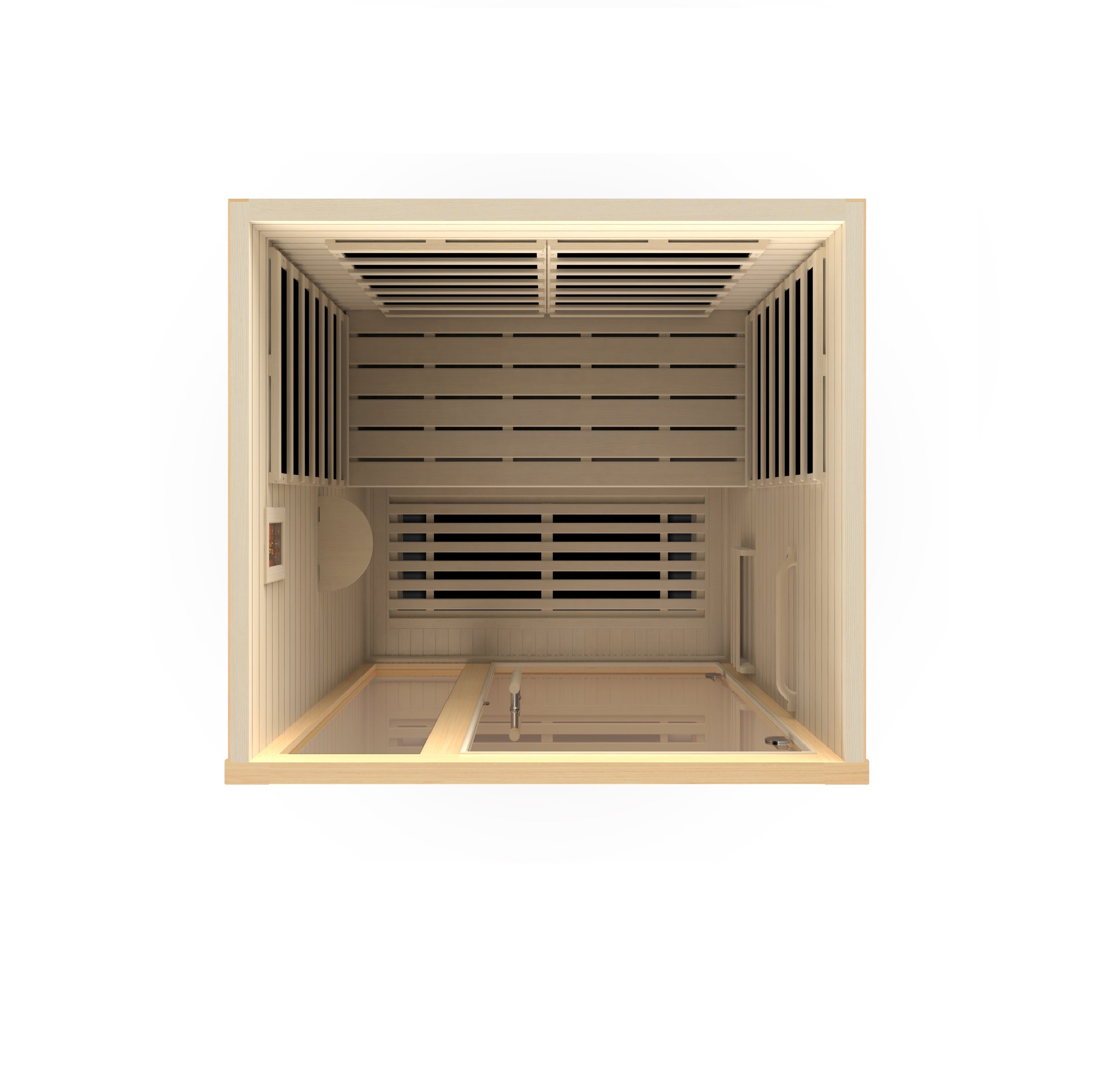 DYN-6215-02 Elite Dynamic Llumeneres 2-Person Ultra Low EMF FAR Infrared Sauna (Canadian Hemlock) - Superior Health & Fitness Solutions