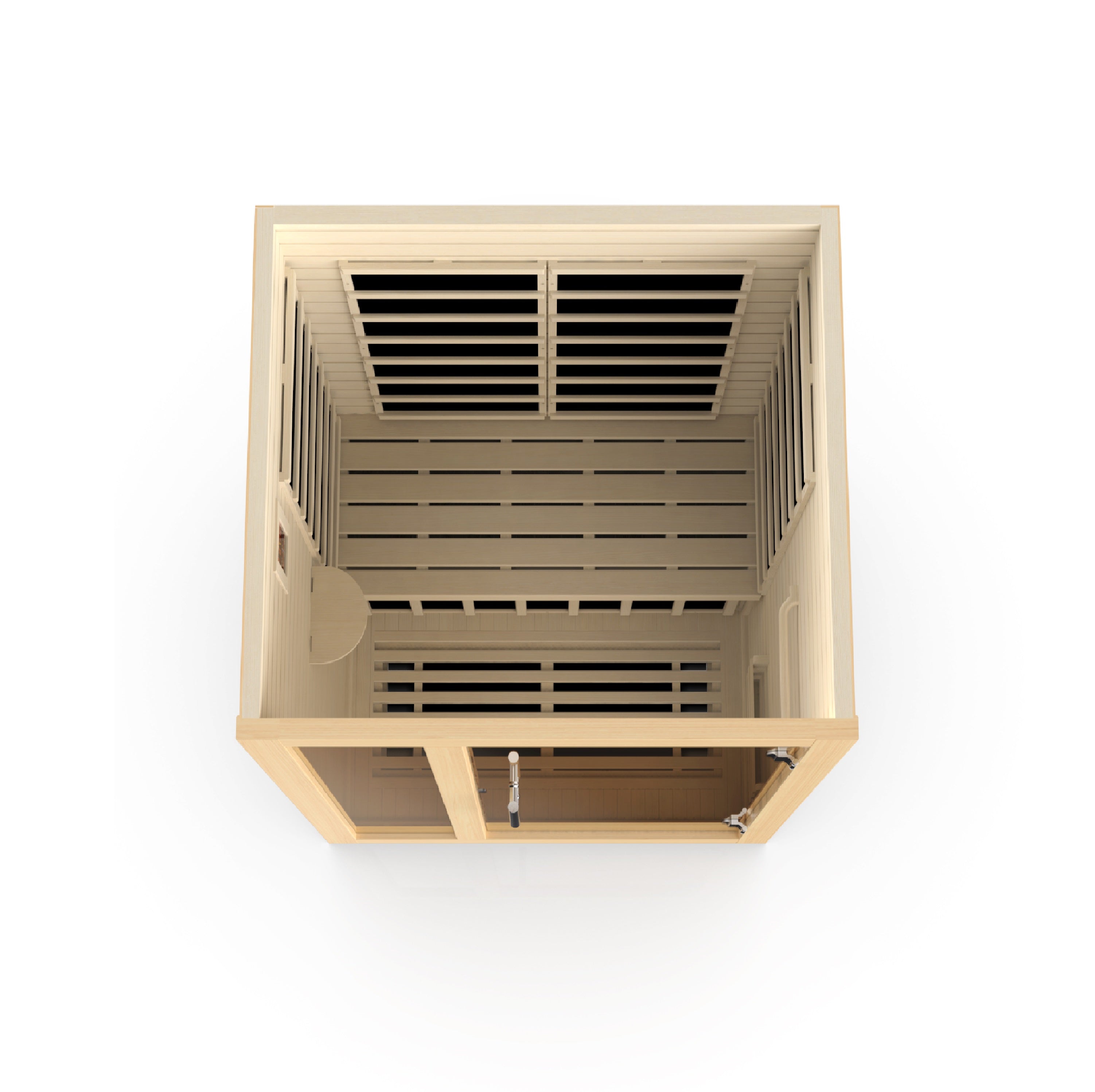 DYN-6215-02 Elite Dynamic Llumeneres 2-Person Ultra Low EMF FAR Infrared Sauna (Canadian Hemlock) - Superior Health & Fitness Solutions