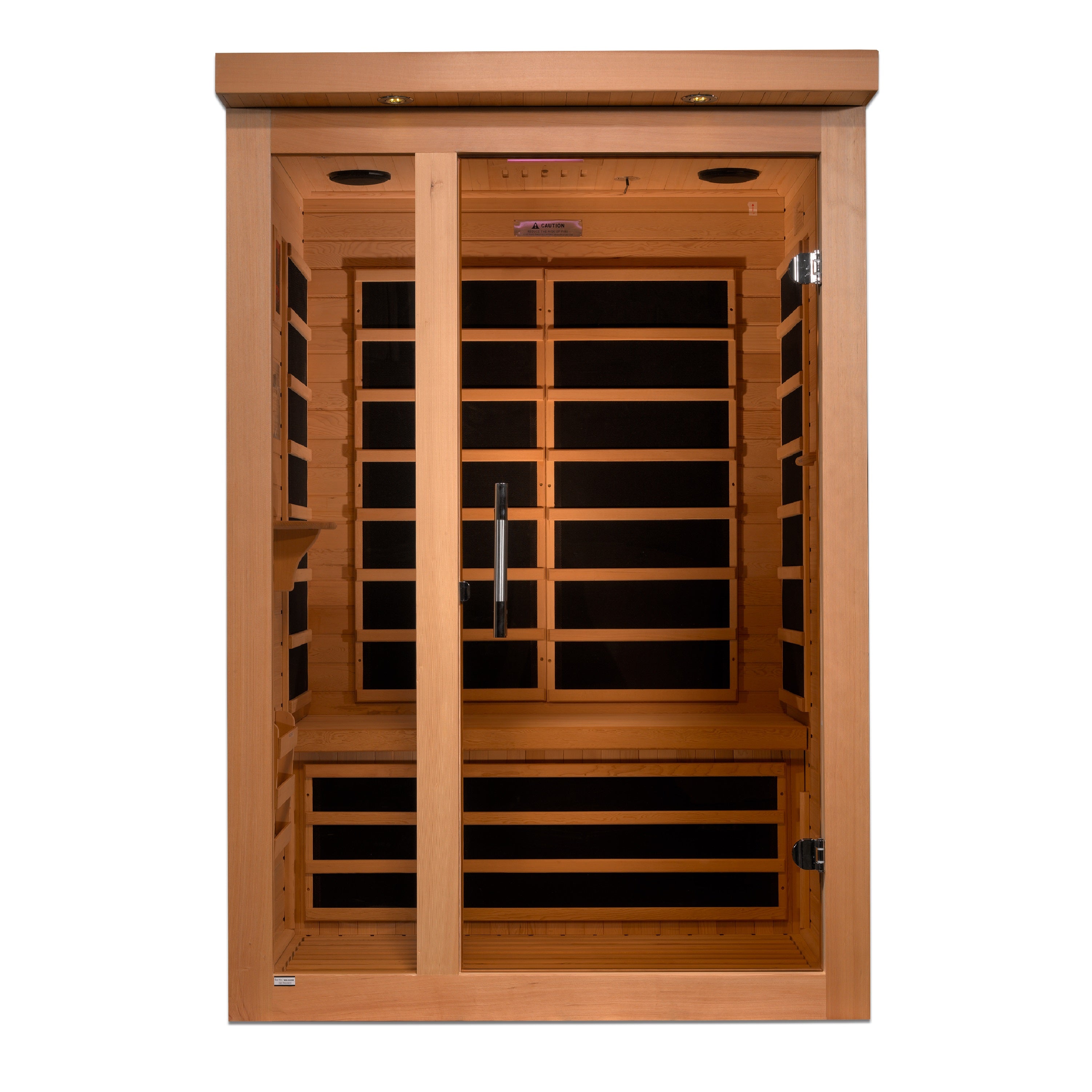 DYN-6215-02 Elite Dynamic Llumeneres 2-Person Ultra Low EMF FAR Infrared Sauna (Canadian Hemlock) - Superior Health & Fitness Solutions