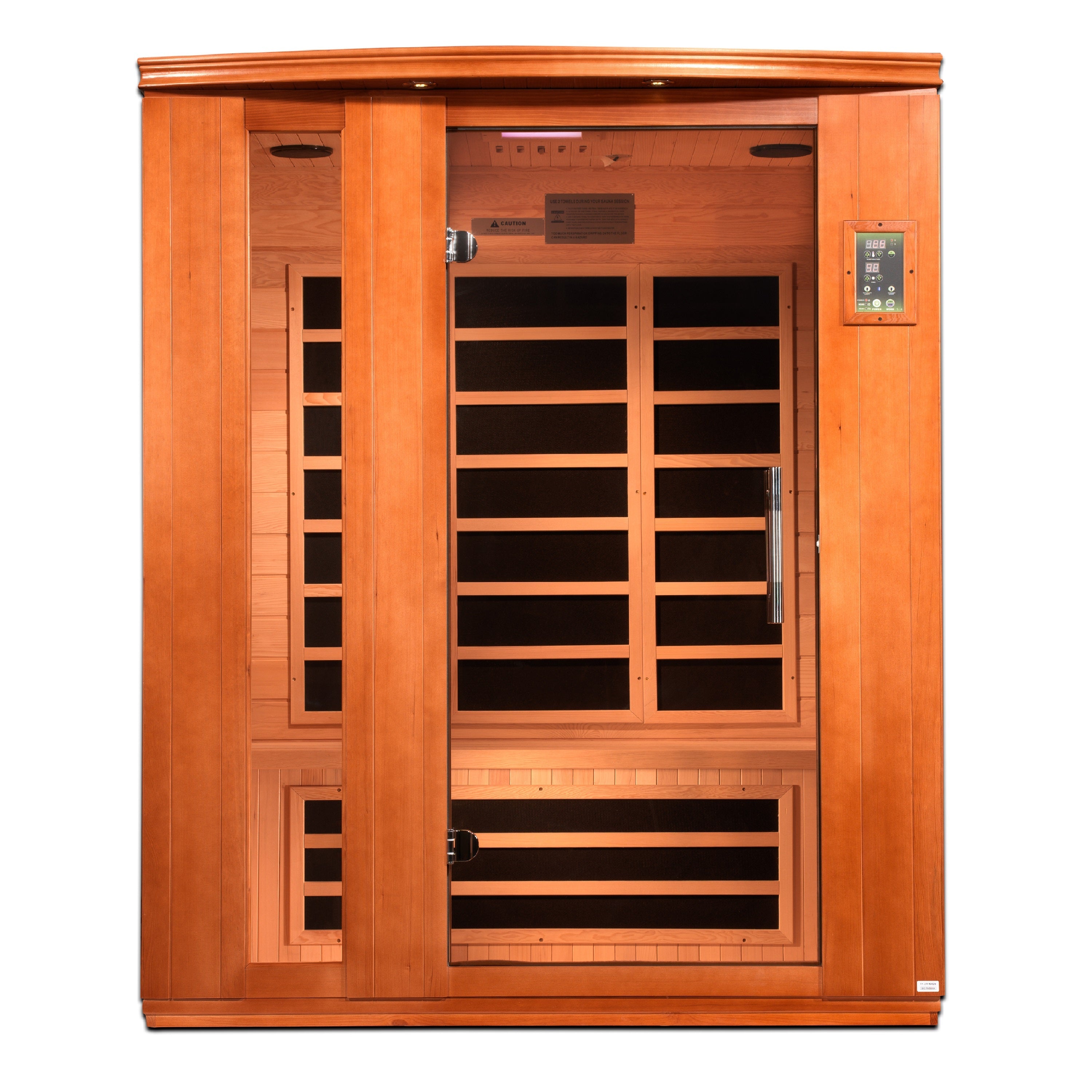 DYN-6336-02 Lugano 3-Person Ultra Low EMF FAR Infrared Sauna - Superior Health & Fitness Solutions