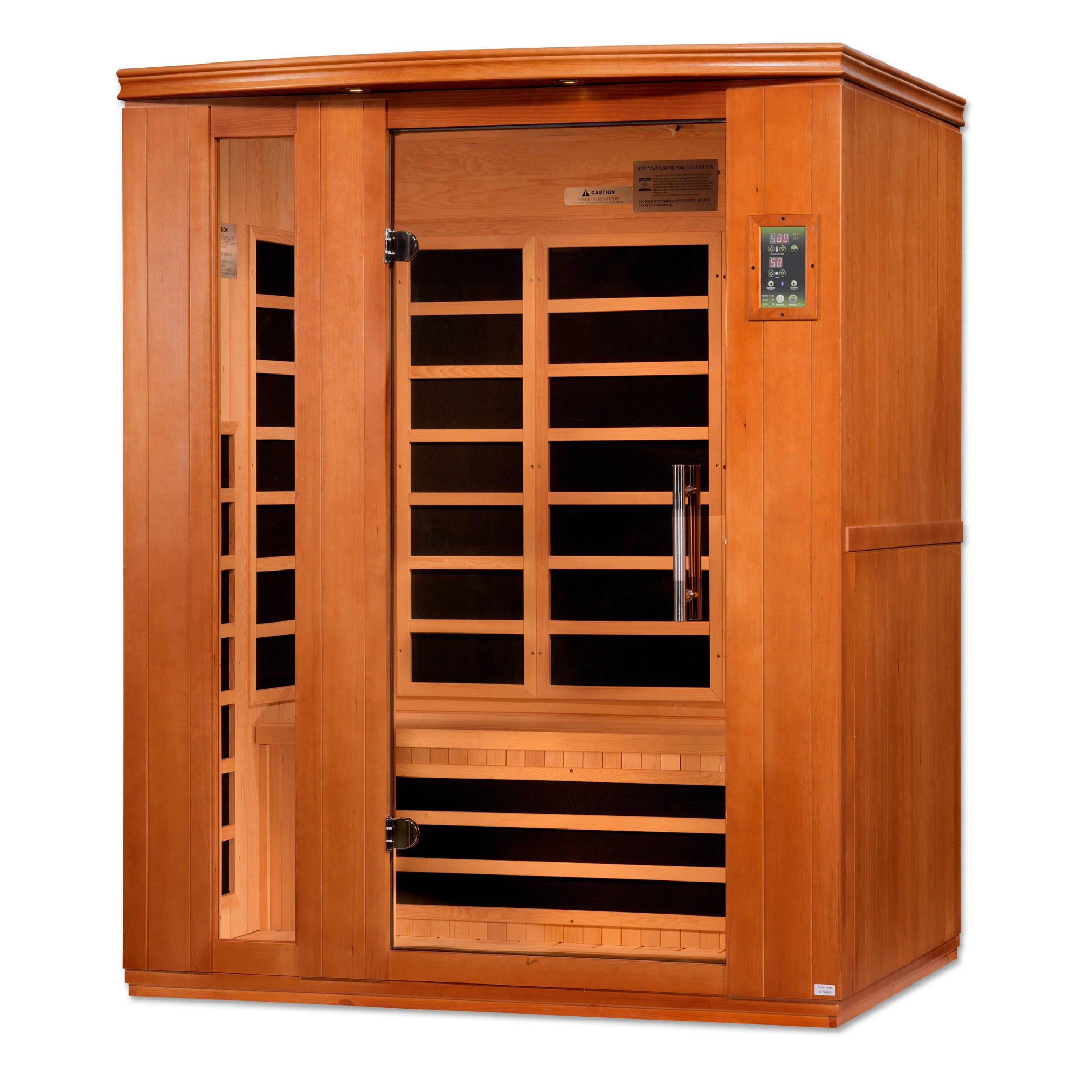 DYN-6336-02 Lugano 3-Person Ultra Low EMF FAR Infrared Sauna - Superior Health & Fitness Solutions