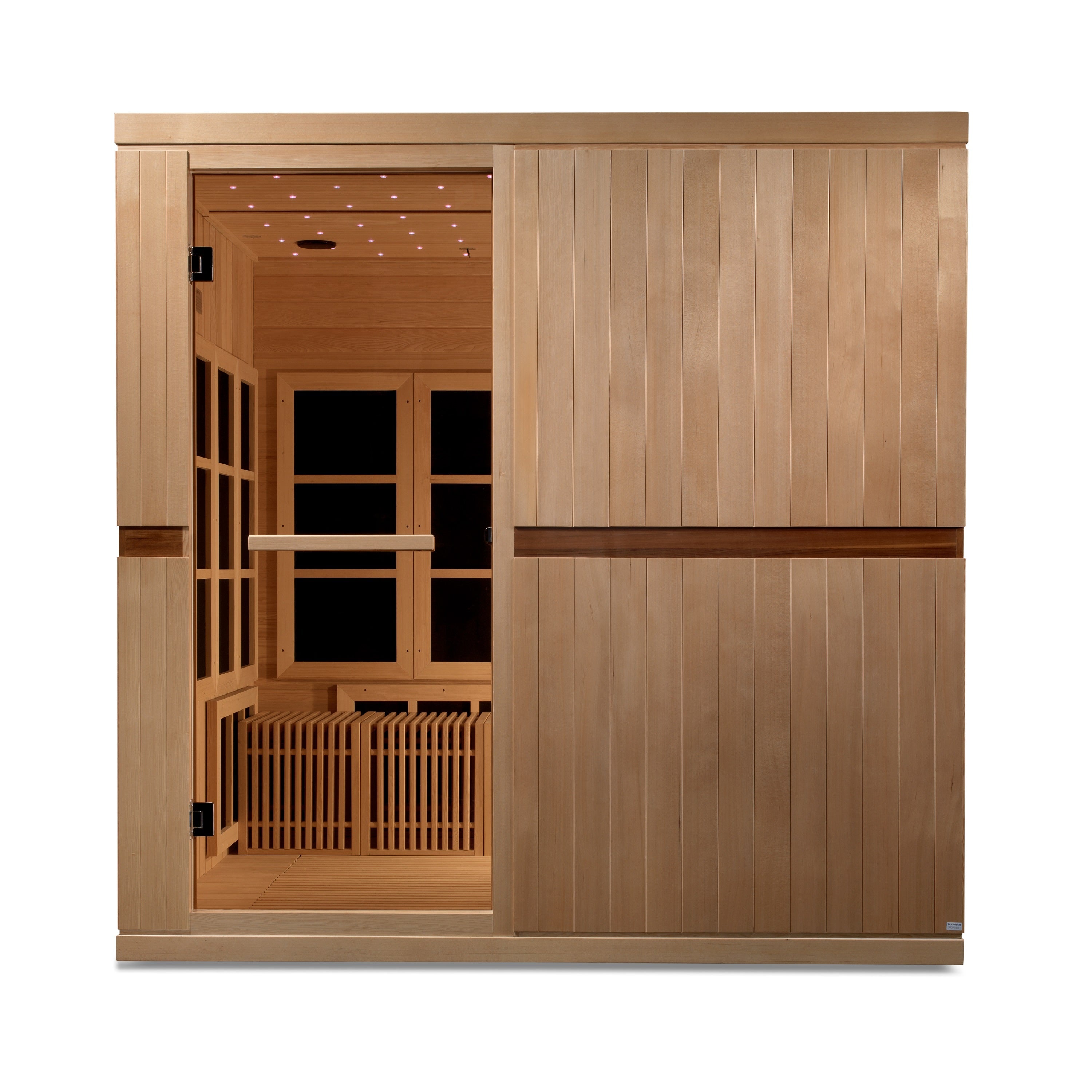 GDI-6880-02 Catalonia 8-Person PureTech™ Near Zero EMF FAR Infrared Sauna (Canadian Hemlock) - Superior Health & Fitness Solutions