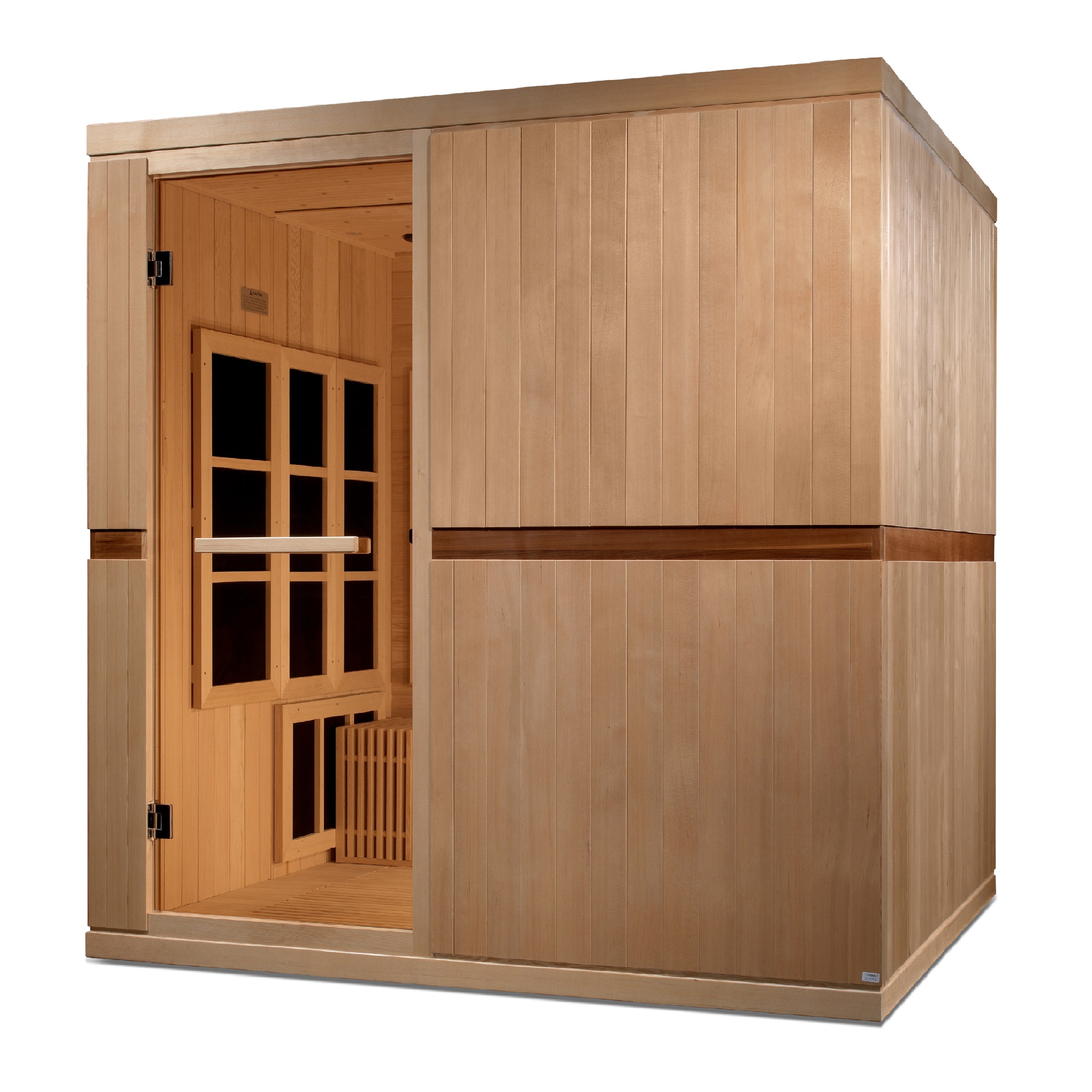 GDI-6880-02 Catalonia 8-Person PureTech™ Near Zero EMF FAR Infrared Sauna (Canadian Hemlock) - Superior Health & Fitness Solutions