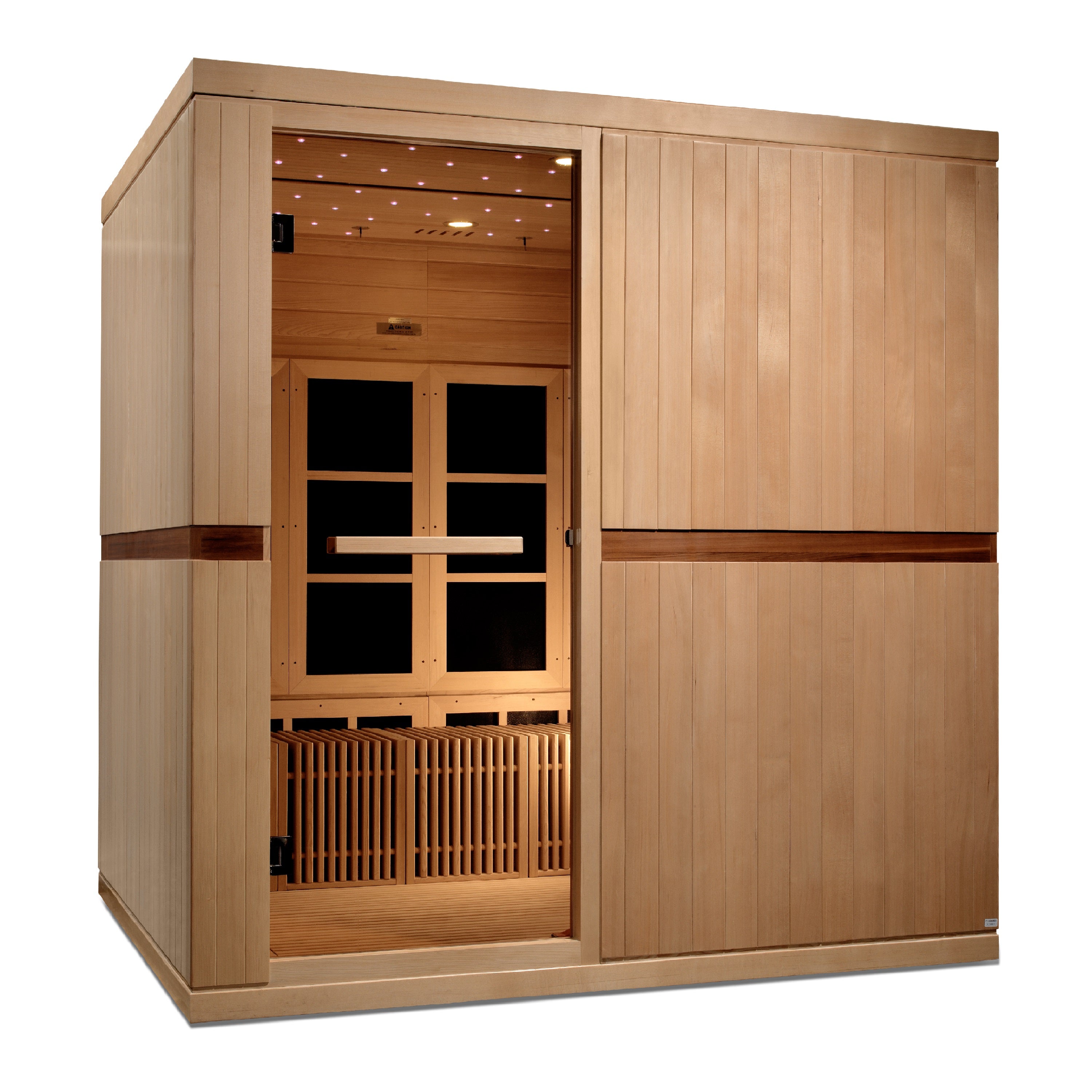 GDI-6880-02 Catalonia 8-Person PureTech™ Near Zero EMF FAR Infrared Sauna (Canadian Hemlock) - Superior Health & Fitness Solutions