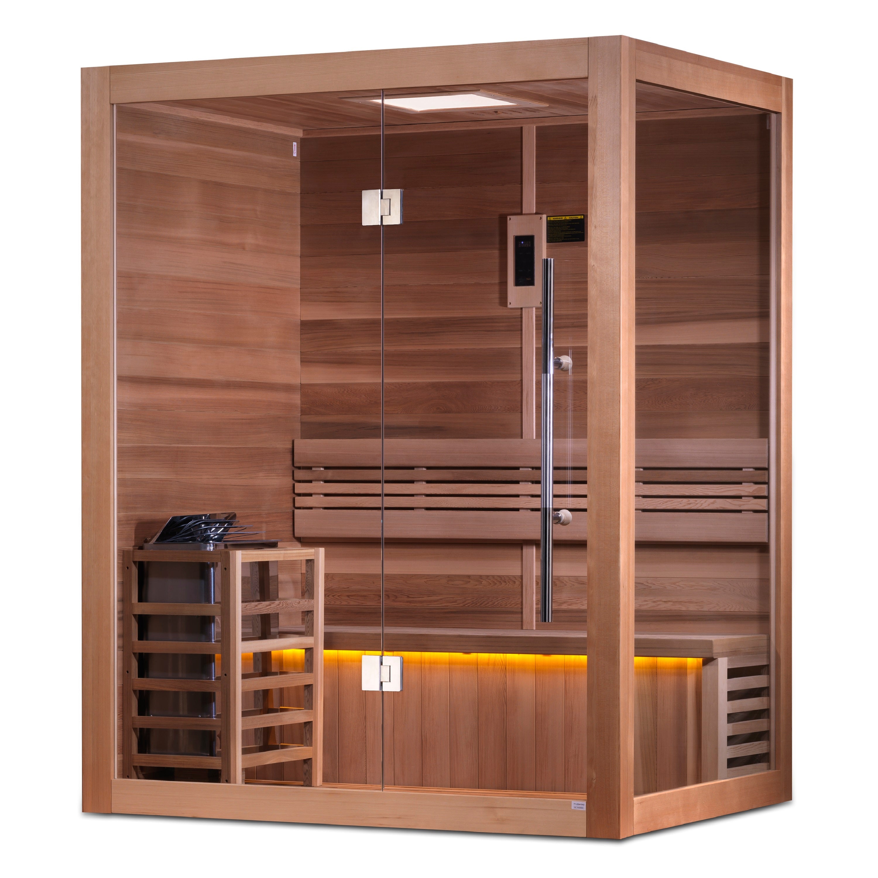 GDI-7202-01 Golden Designs "Hanko Edition" 2-3 Person Indoor Traditional Steam Sauna - Canadian Red Cedar Interior - Superior Health & Fitness Solutions