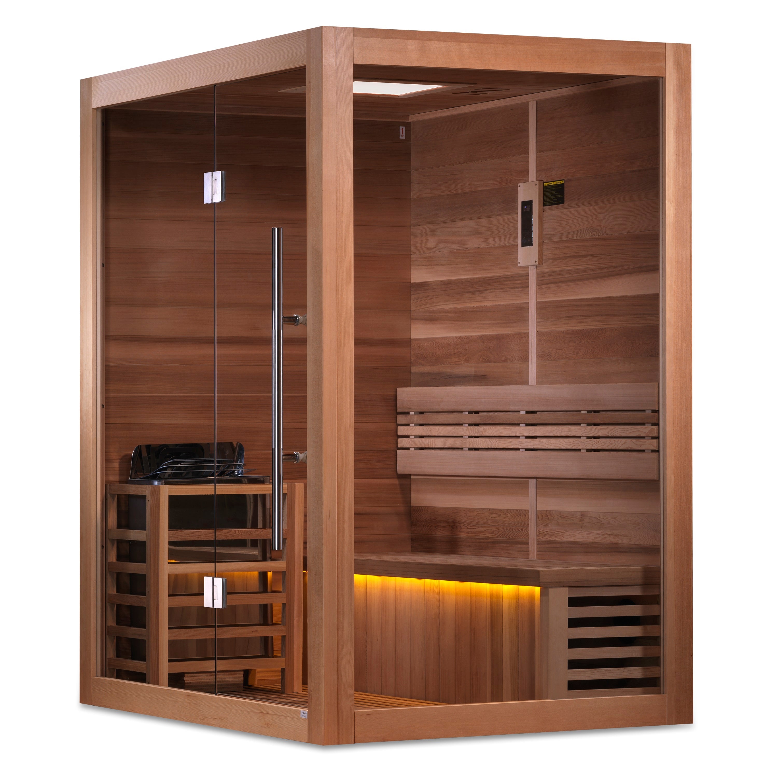 GDI-7202-01 Golden Designs "Hanko Edition" 2-3 Person Indoor Traditional Steam Sauna - Canadian Red Cedar Interior - Superior Health & Fitness Solutions