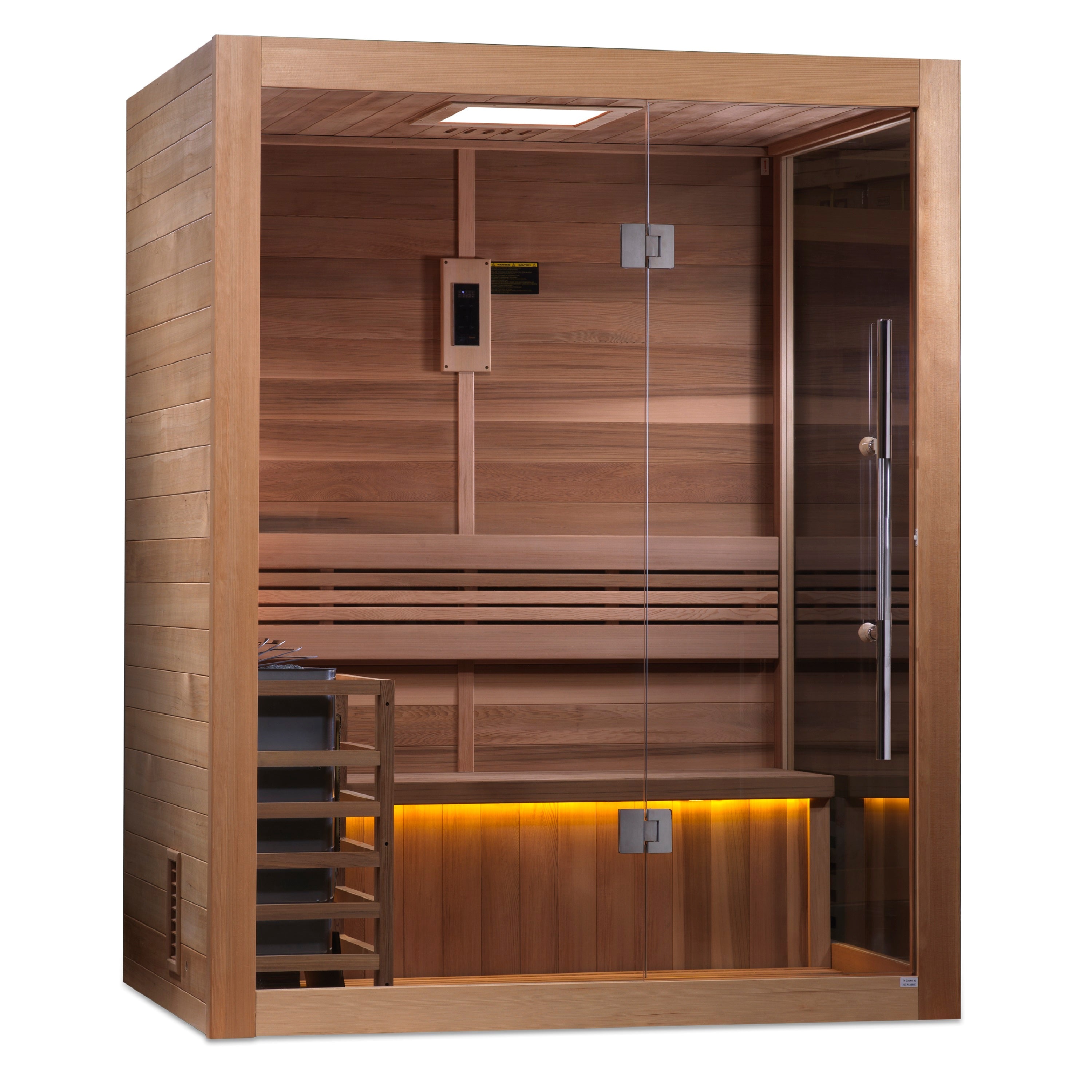 GDI-7202-01 Golden Designs "Hanko Edition" 2-3 Person Indoor Traditional Steam Sauna - Canadian Red Cedar Interior - Superior Health & Fitness Solutions