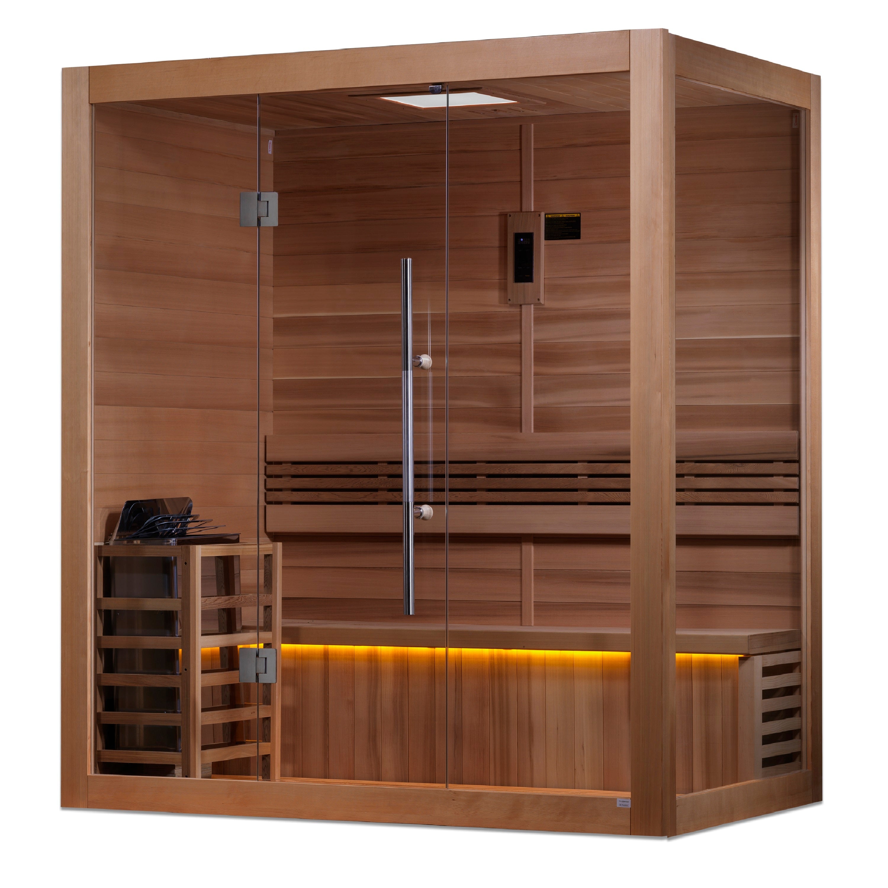 GDI-7203-01 Golden Designs "Forssa Edition" 3-4 Person Indoor Traditional Steam Sauna - Canadian Red Cedar Interior - Superior Health & Fitness Solutions