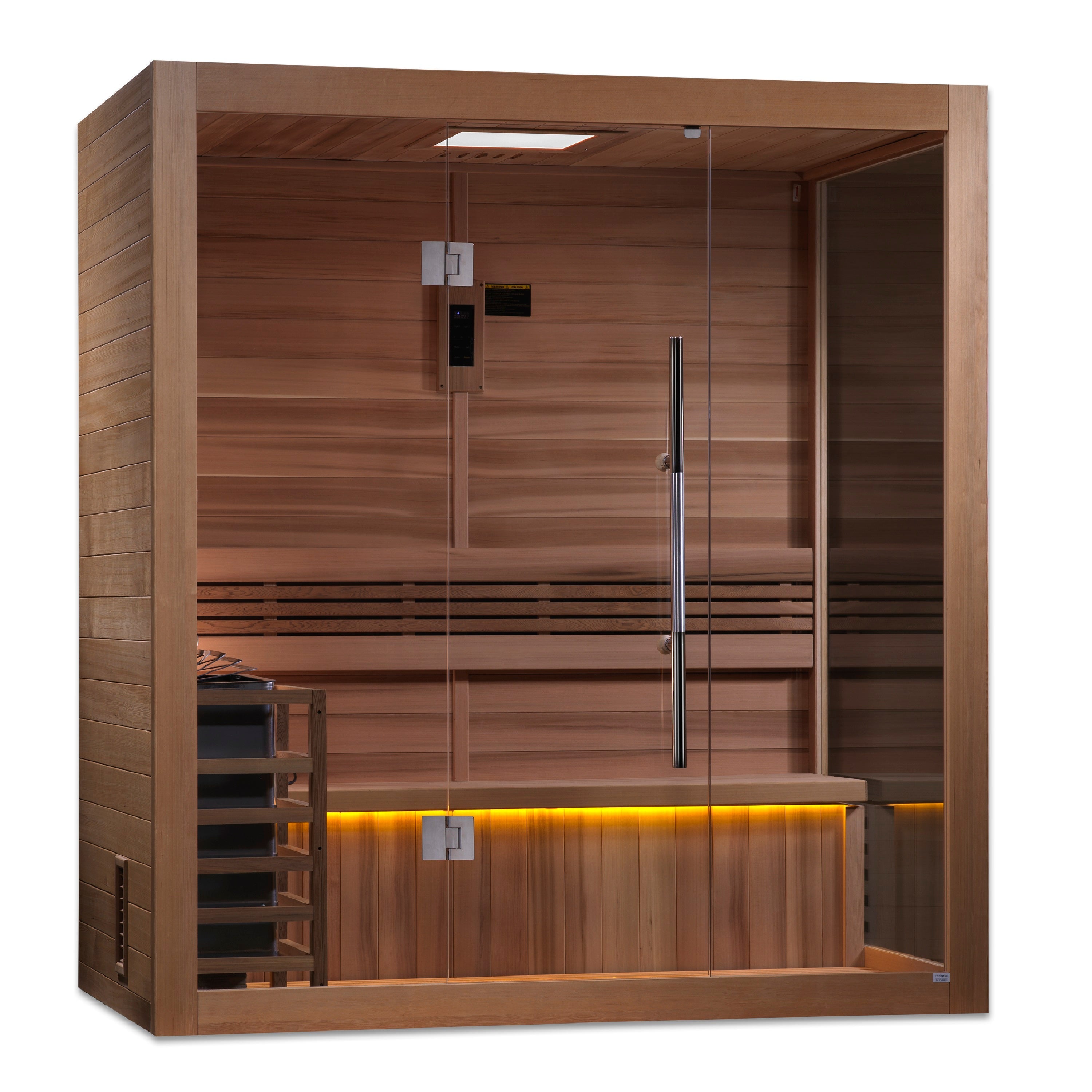 GDI-7203-01 Golden Designs "Forssa Edition" 3-4 Person Indoor Traditional Steam Sauna - Canadian Red Cedar Interior - Superior Health & Fitness Solutions