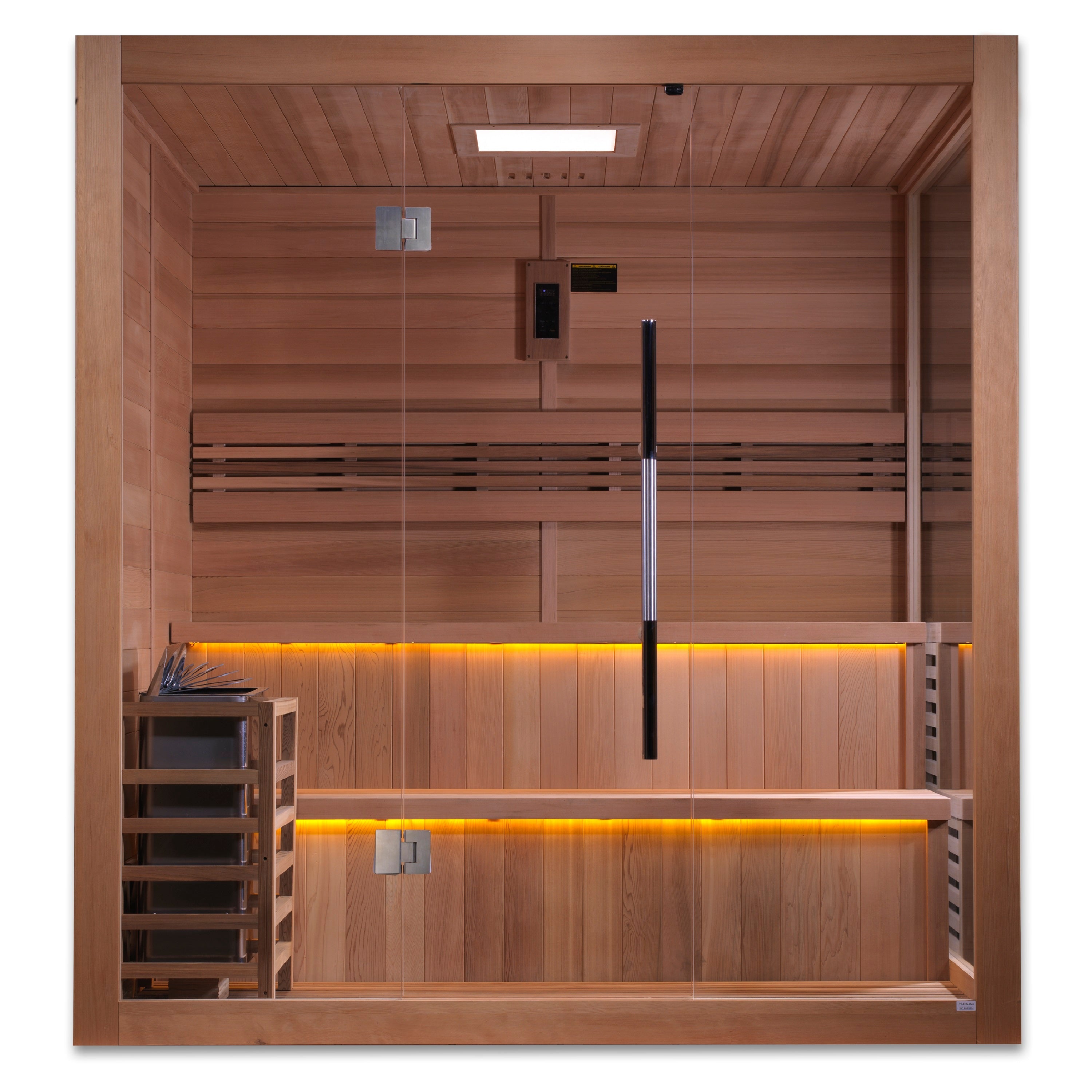 GDI‐7206‐01 Golden Designs "Kuusamo Edition" 6-Person Indoor Traditional Steam Sauna - Canadian Red Cedar Interior - Superior Health & Fitness Solutions