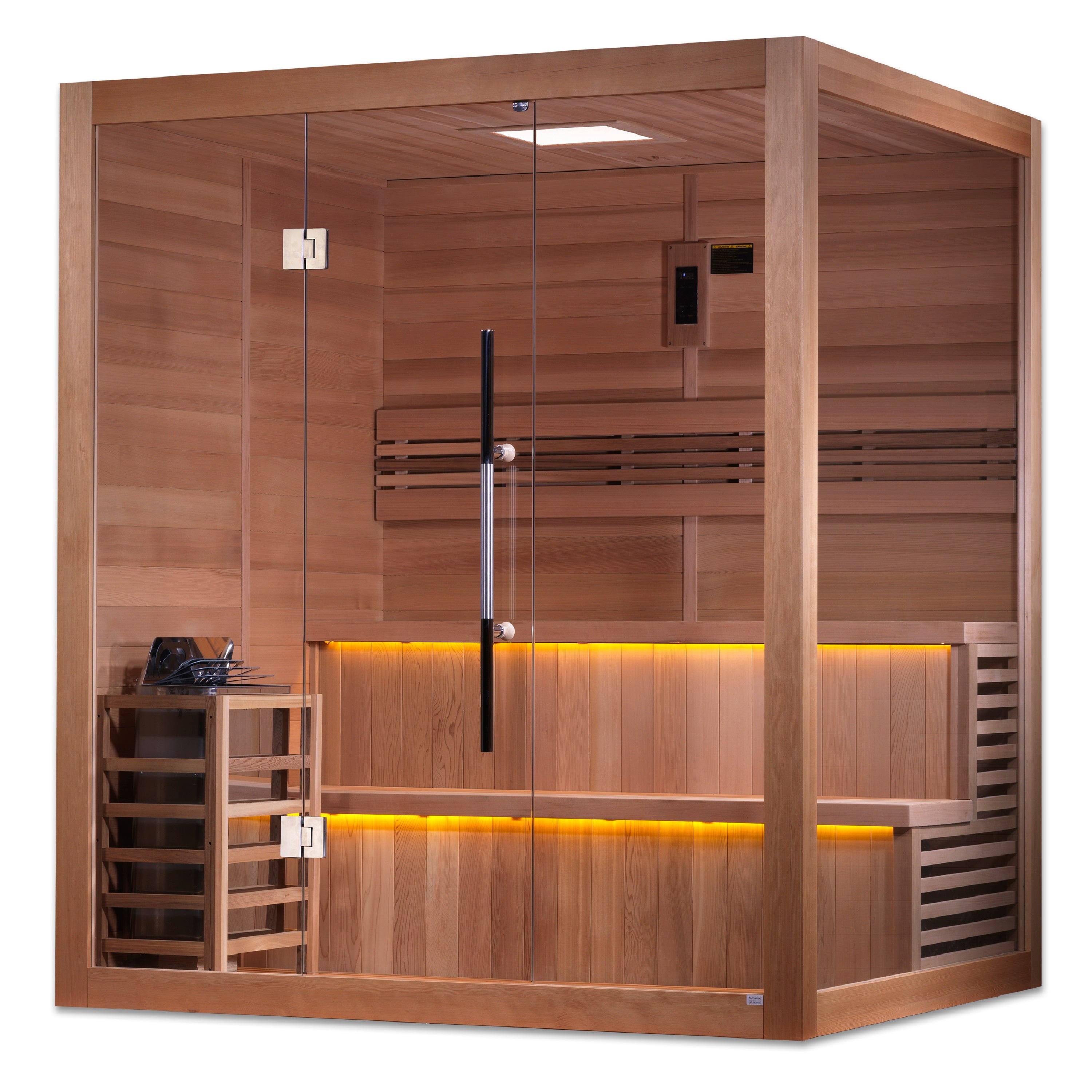 GDI‐7206‐01 Golden Designs "Kuusamo Edition" 6-Person Indoor Traditional Steam Sauna - Canadian Red Cedar Interior - Superior Health & Fitness Solutions