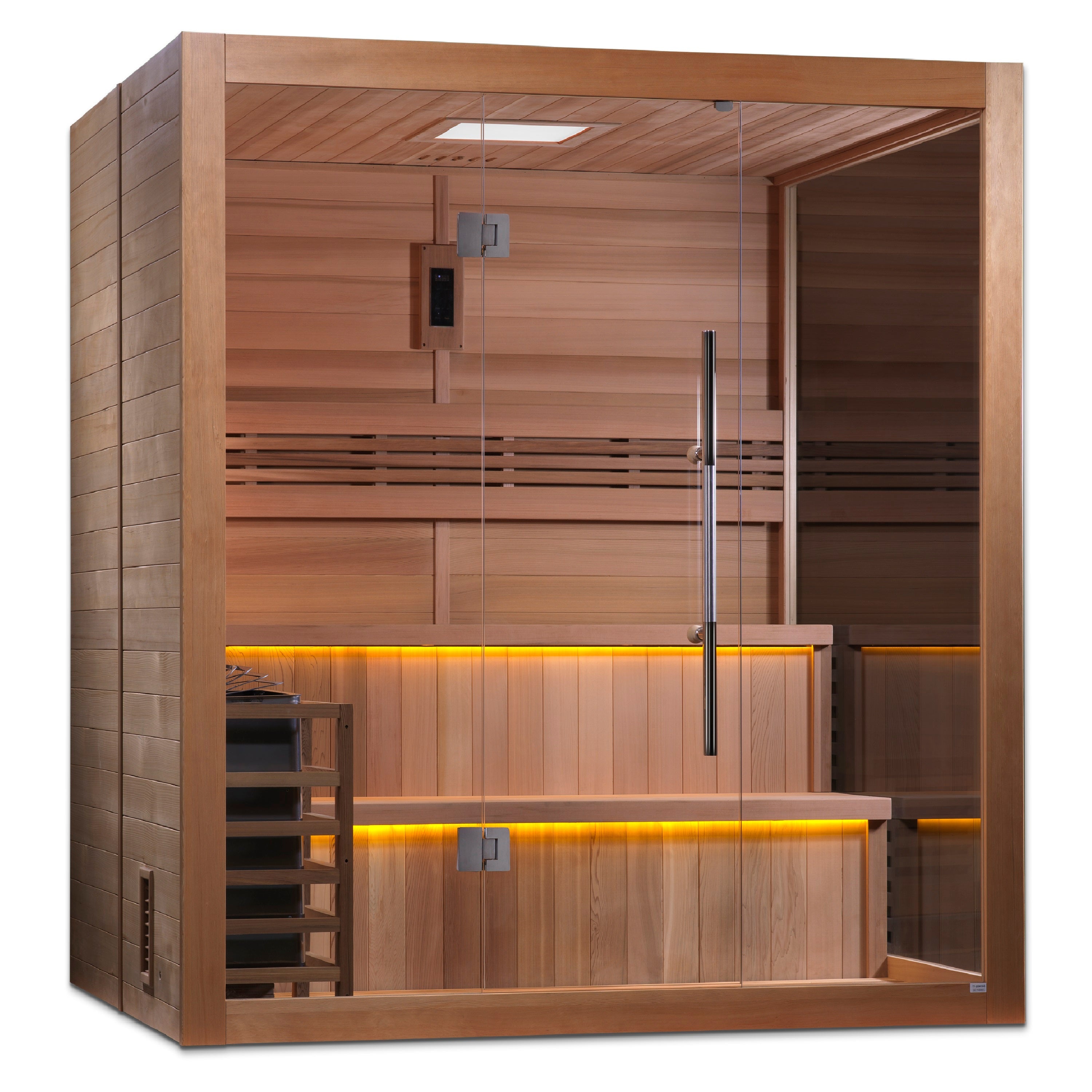 GDI‐7206‐01 Golden Designs "Kuusamo Edition" 6-Person Indoor Traditional Steam Sauna - Canadian Red Cedar Interior - Superior Health & Fitness Solutions
