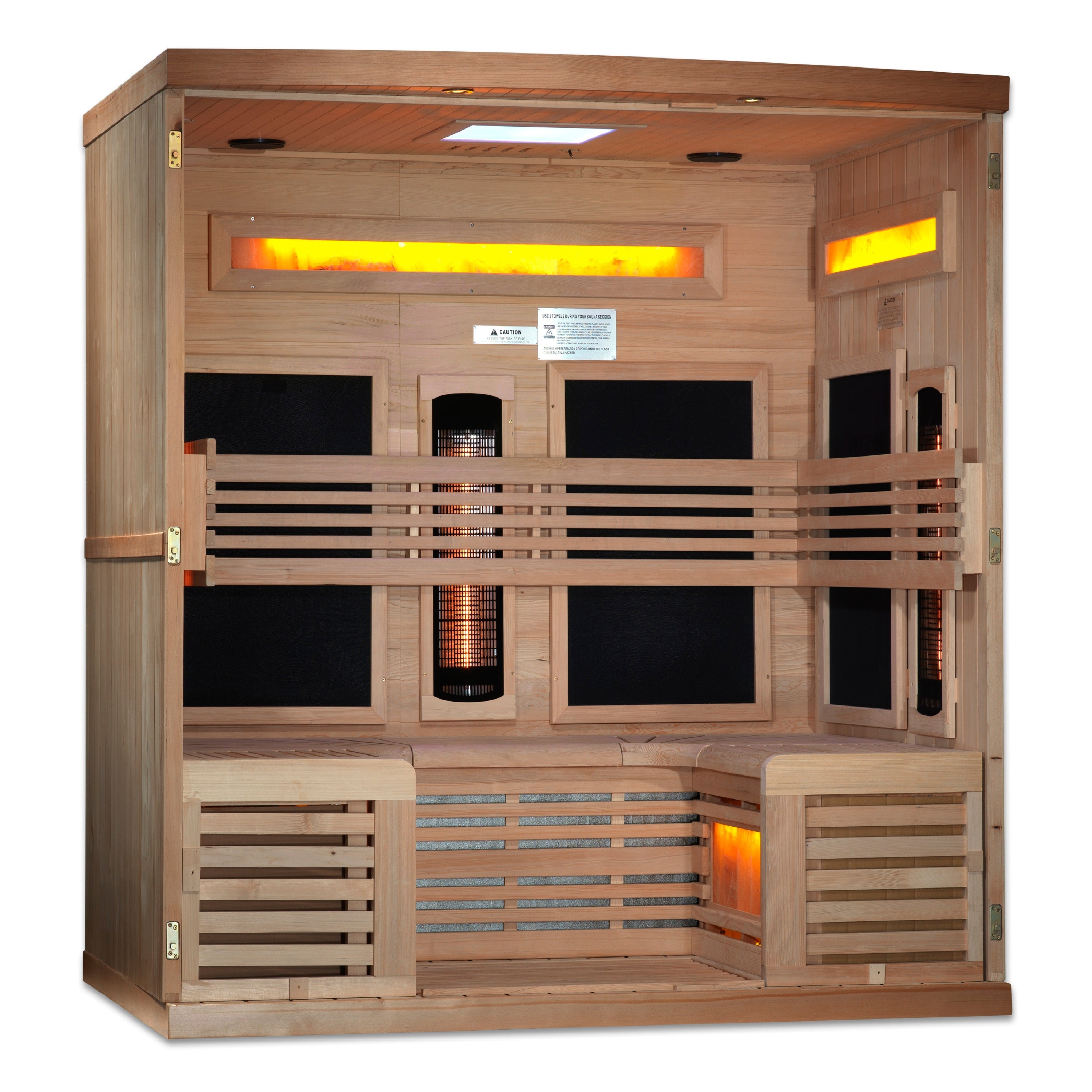 GDI-8260-01 Reserve Edition Full Spectrum Sauna with Himalayan Salt Bar - Superior Health & Fitness Solutions