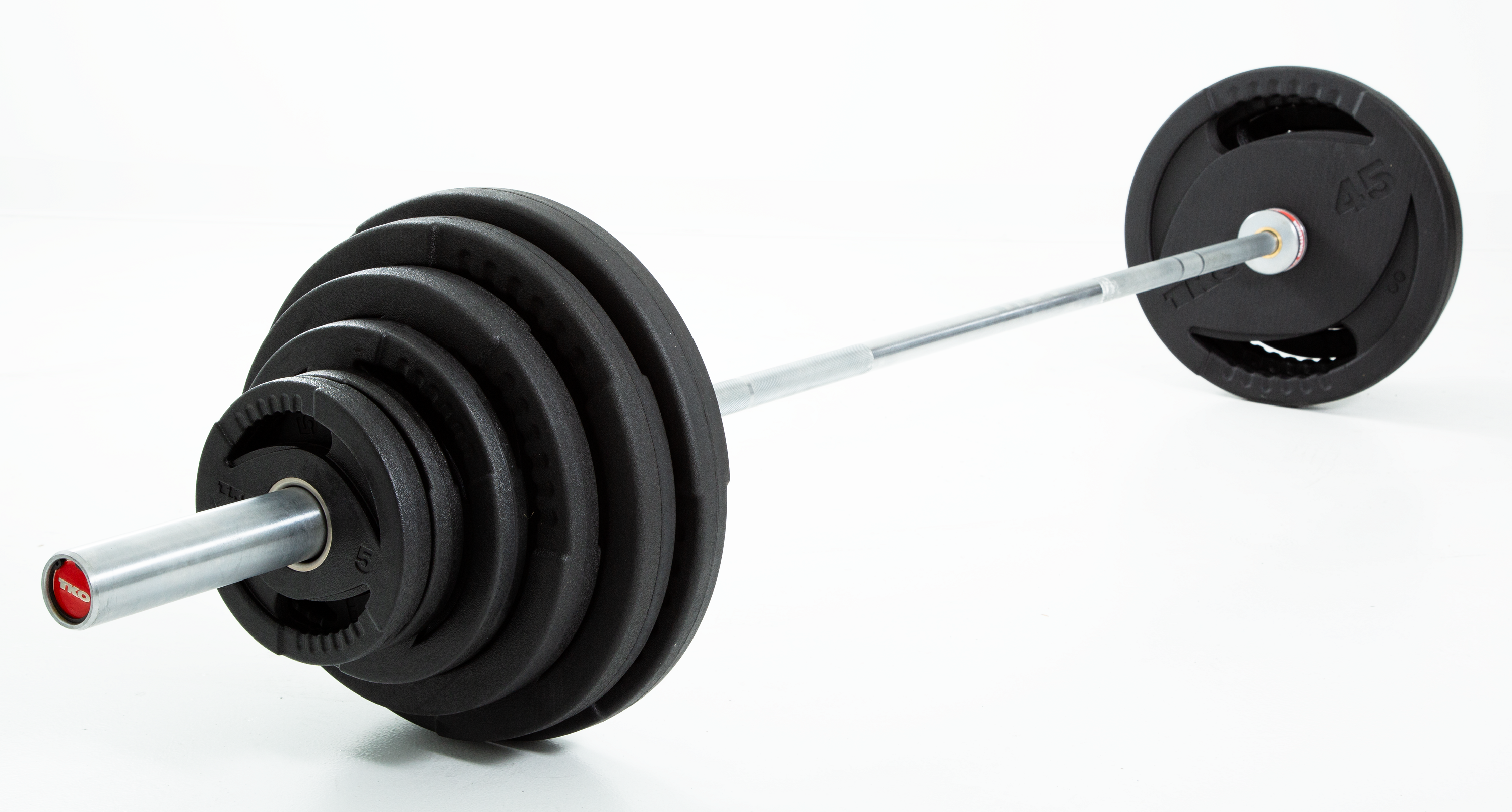 TKO 300lb Olympic Rubber Plate Set w/ 1,000lb Bar & Collars - Superior Health & Fitness Solutions