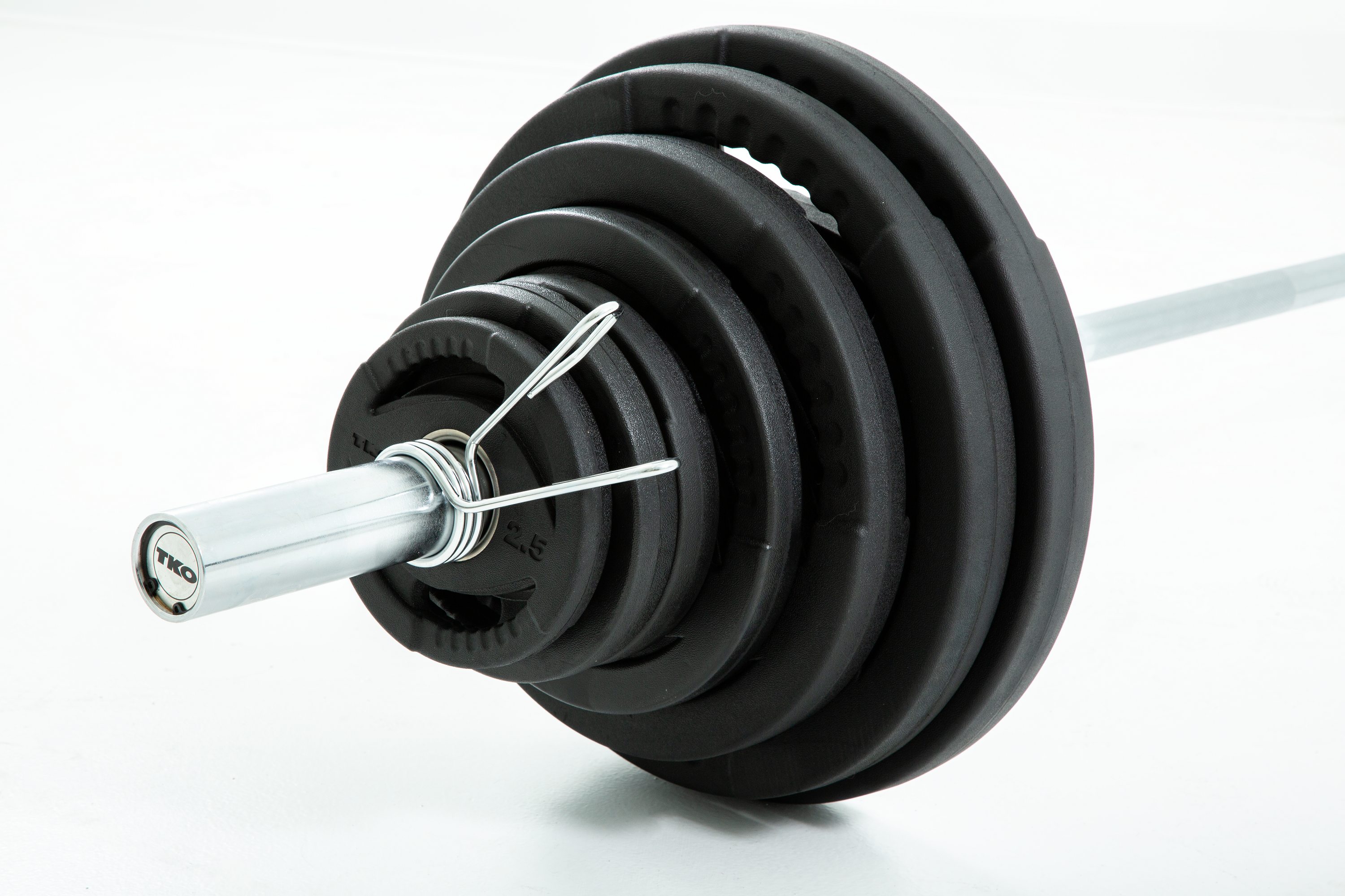 TKO 300lb Olympic Rubber Plate Set w/ 1,000lb Bar & Collars - Superior Health & Fitness Solutions