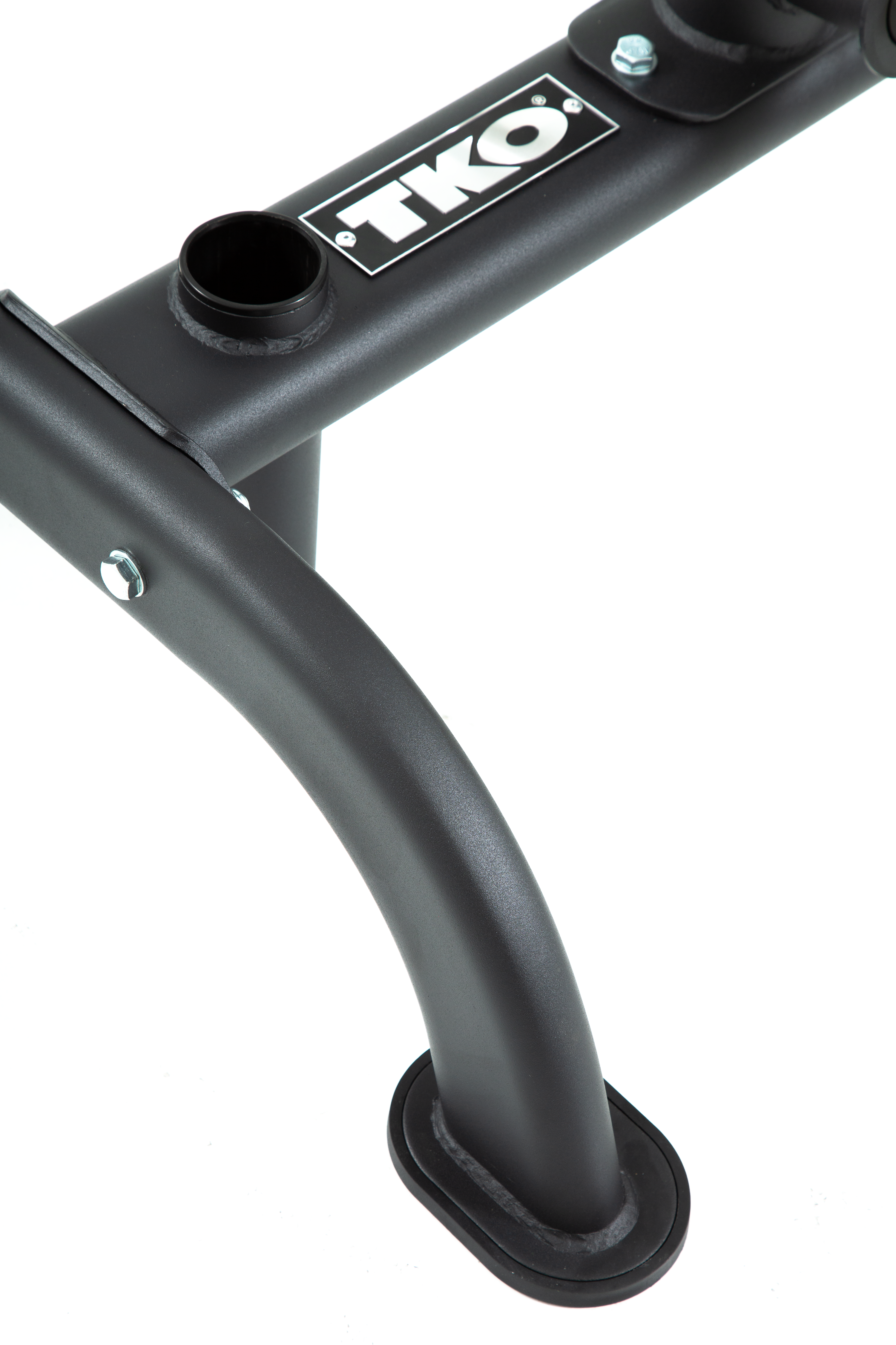 TKO 255lb Rubber Oly Plate Set w/ 6210 Plate Tree