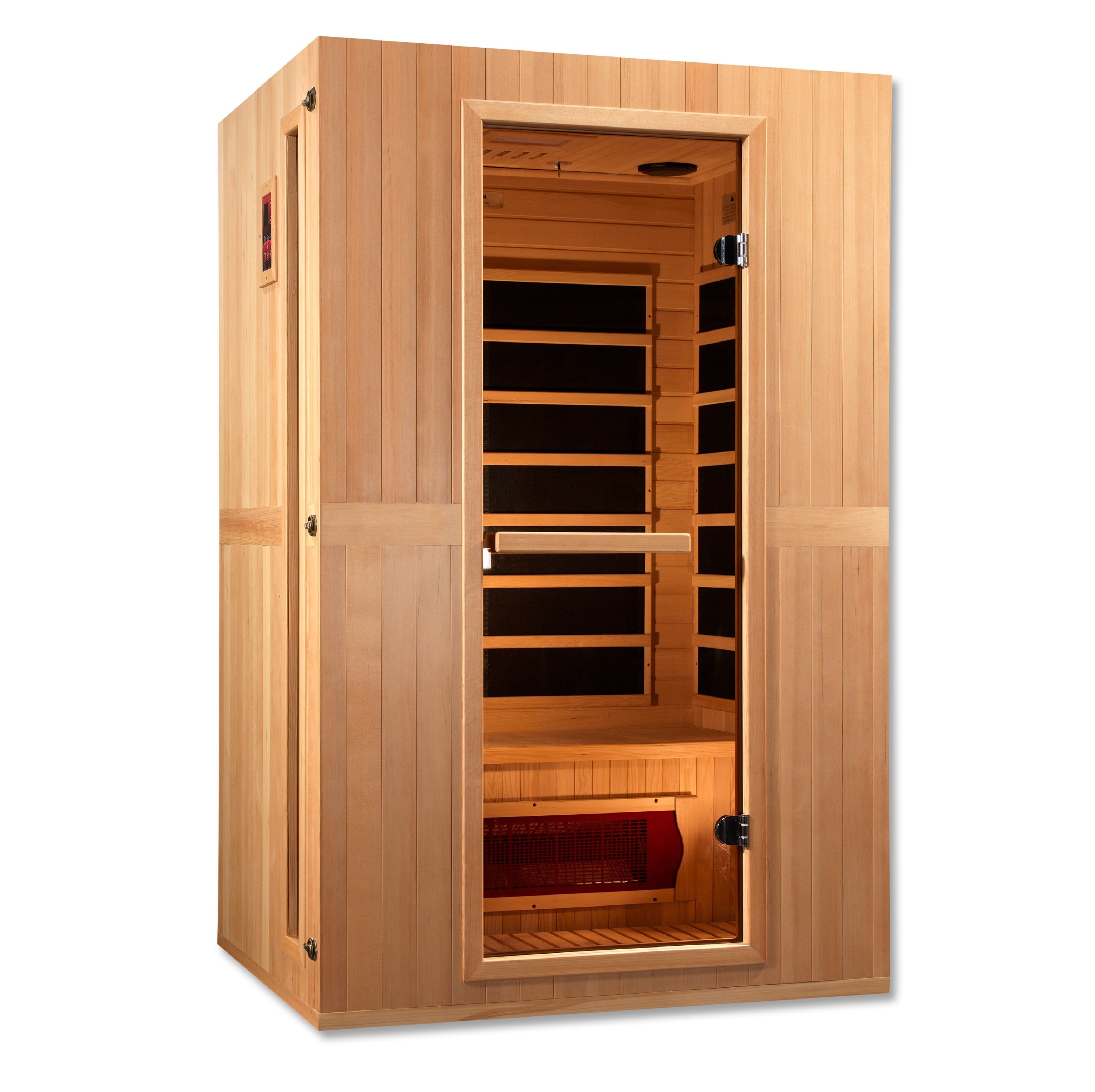 MX-LS2-01 Maxxus Serenity Dual Tech 2-Person Low EMF FAR Infrared Sauna Canadian Hemlock - Superior Health & Fitness Solutions