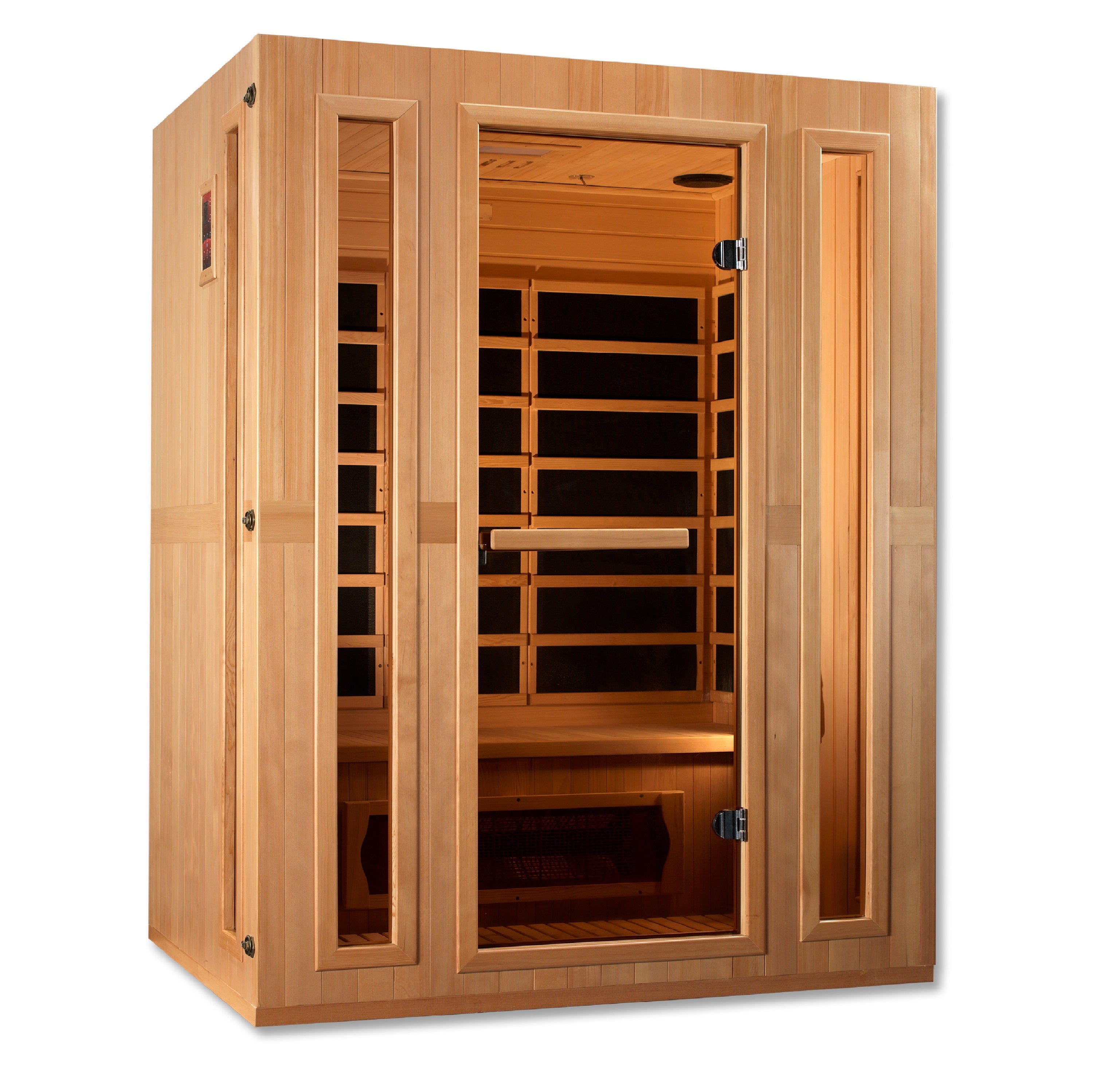 MX-LS3-01 Maxxus Trinity Dual Tech 3-Person Low EMF FAR Infrared Sauna Canadian Hemlock - Superior Health & Fitness Solutions