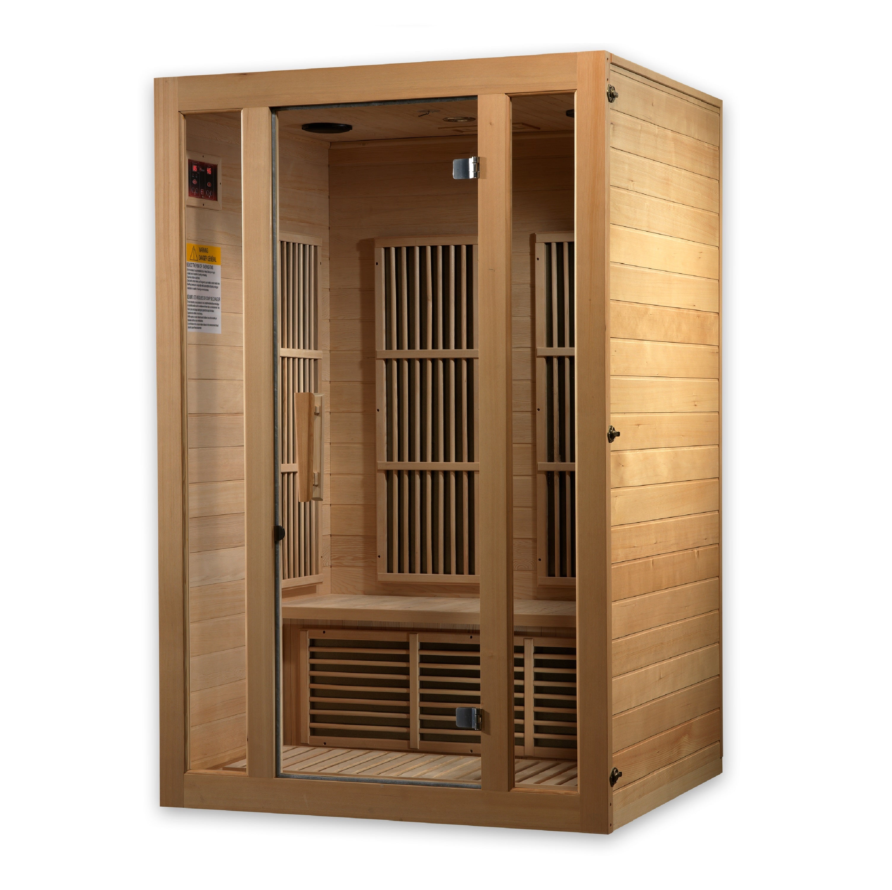 MX-J206-01 Maxxus Seattle 2-Person Low EMF FAR Infrared Sauna Canadian Hemlock - Superior Health & Fitness Solutions