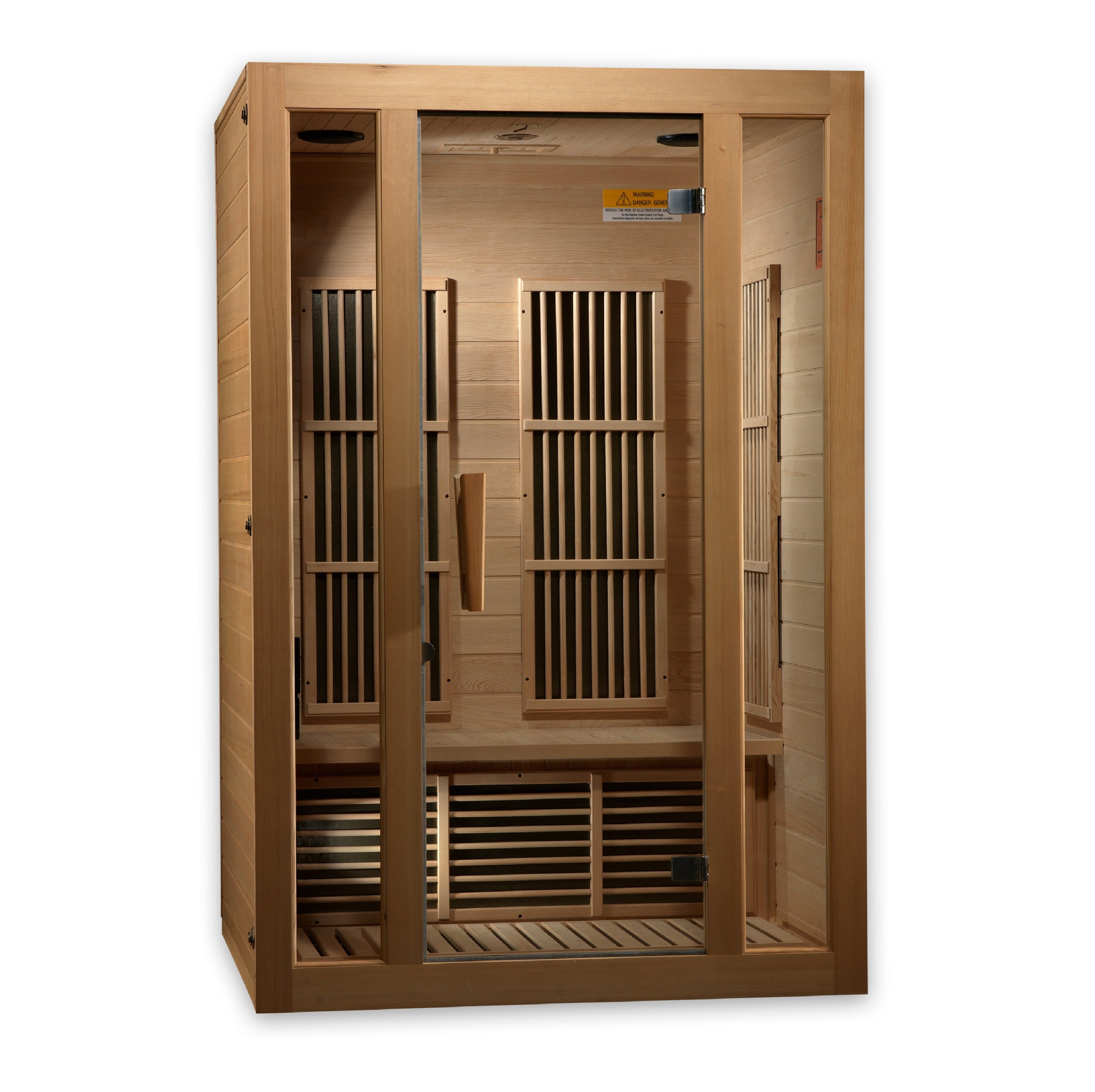 MX-J206-01 Maxxus Seattle 2-Person Low EMF FAR Infrared Sauna Canadian Hemlock - Superior Health & Fitness Solutions