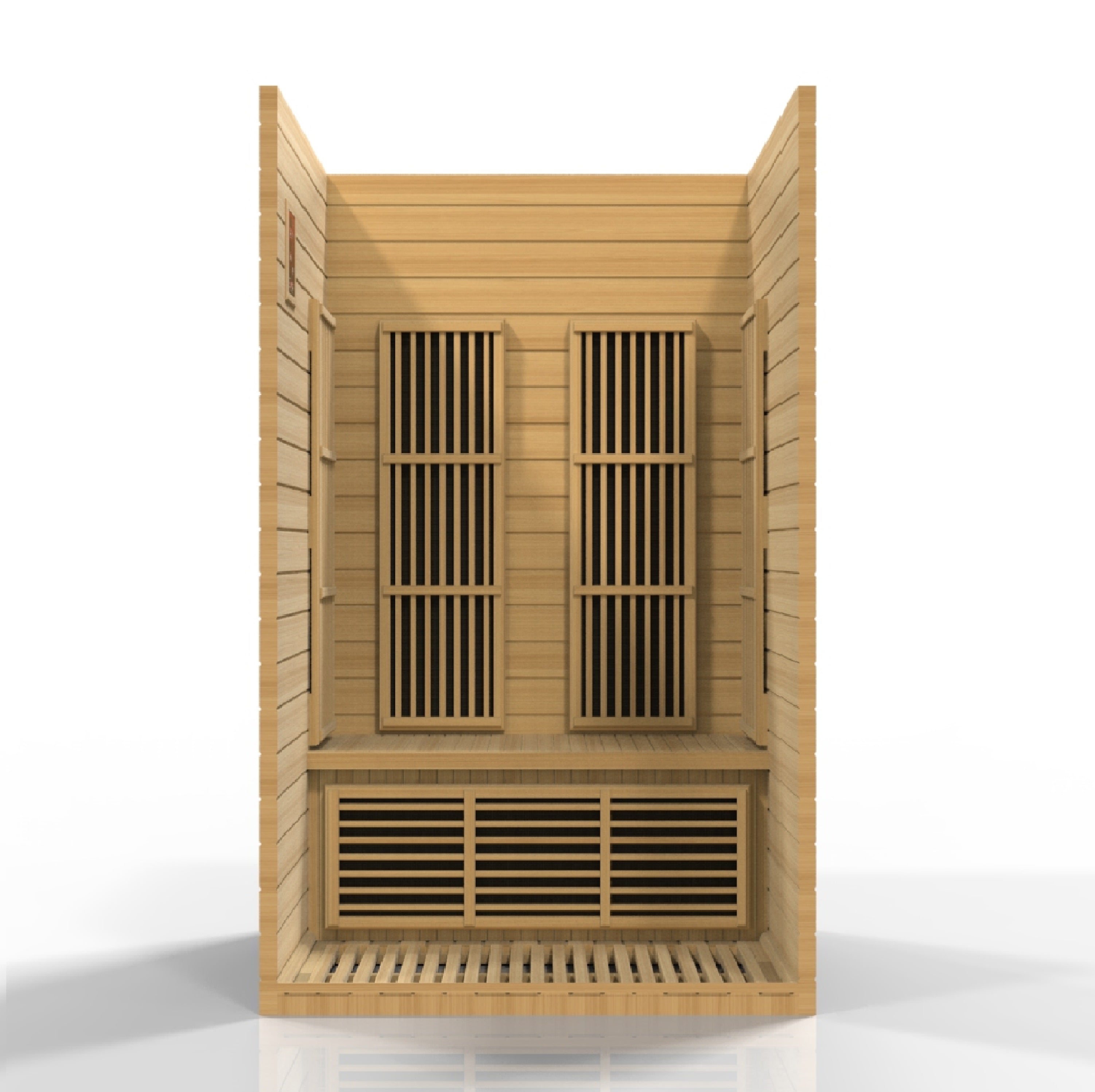 MX-J206-01 Maxxus Seattle 2-Person Low EMF FAR Infrared Sauna Canadian Hemlock - Superior Health & Fitness Solutions