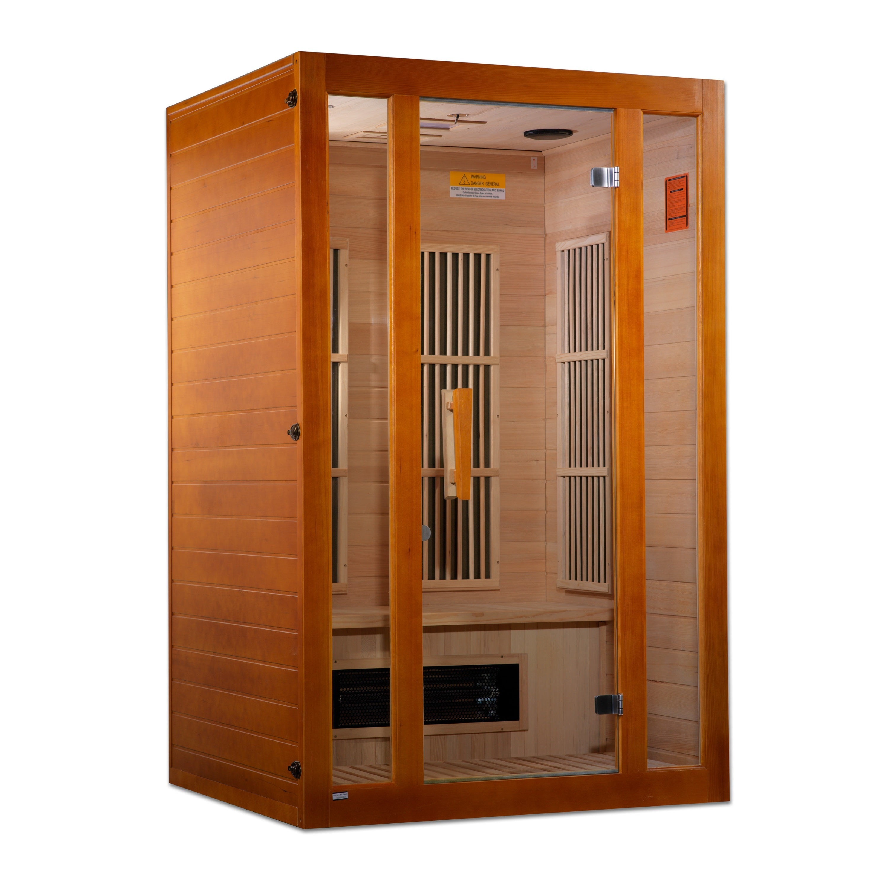 MX-J206-02S Maxxus Aspen Dual Tech 2-person Low EMF FAR Infrared Sauna Canadian Hemlock - Superior Health & Fitness Solutions