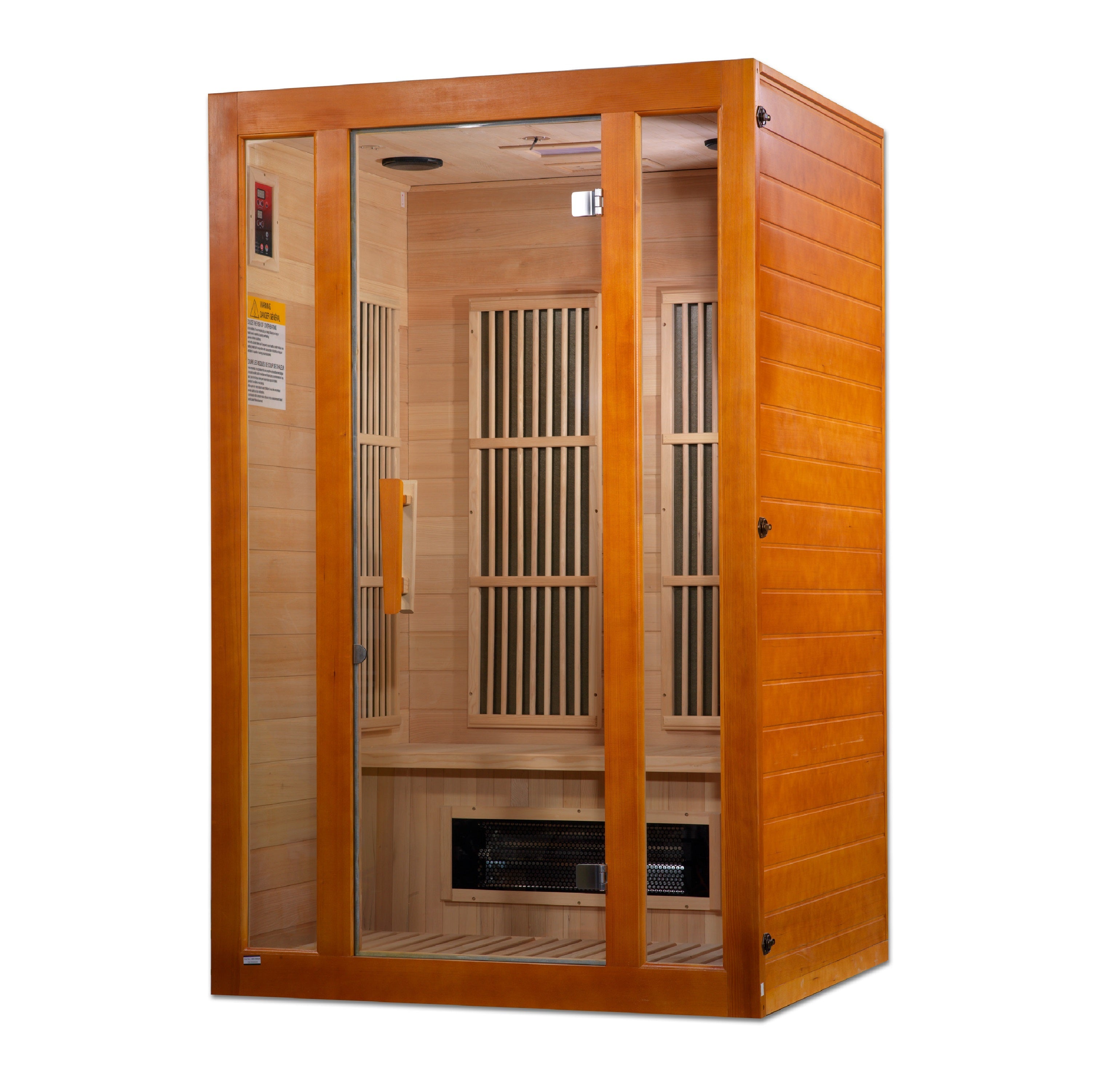 MX-J206-02S Maxxus Aspen Dual Tech 2-person Low EMF FAR Infrared Sauna Canadian Hemlock - Superior Health & Fitness Solutions