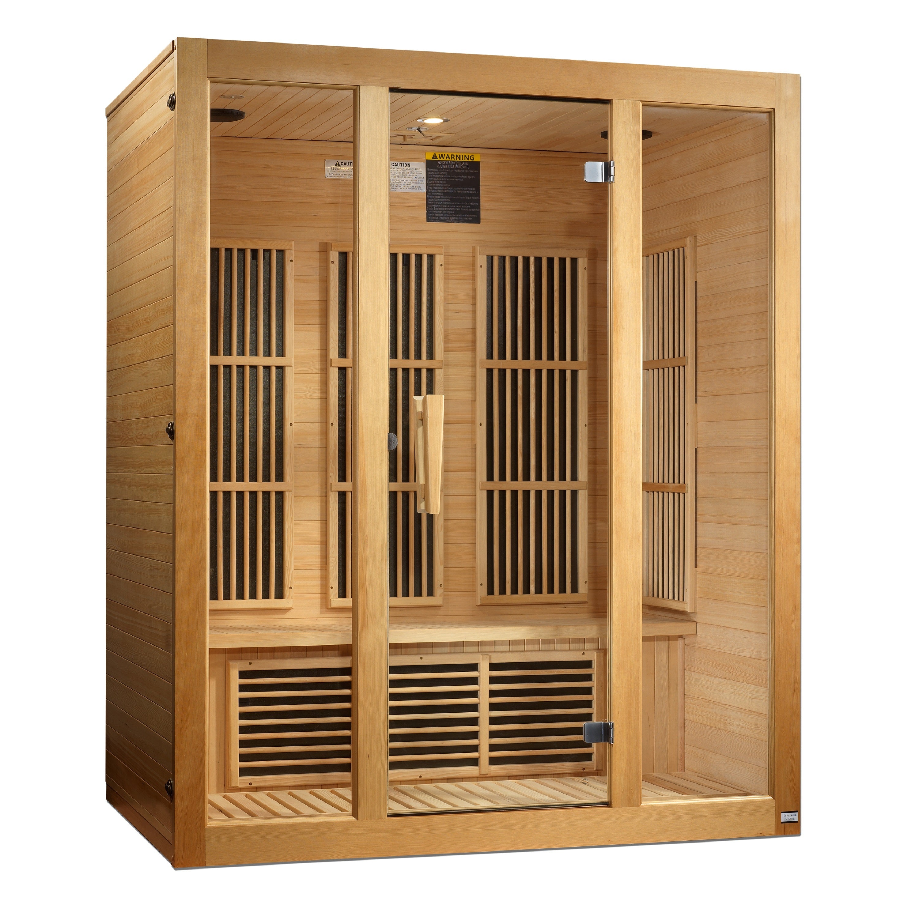 MX-J306-01 Maxxus Bellevue 3-Person Low EMF FAR Infrared Sauna Canadian Hemlock - Superior Health & Fitness Solutions