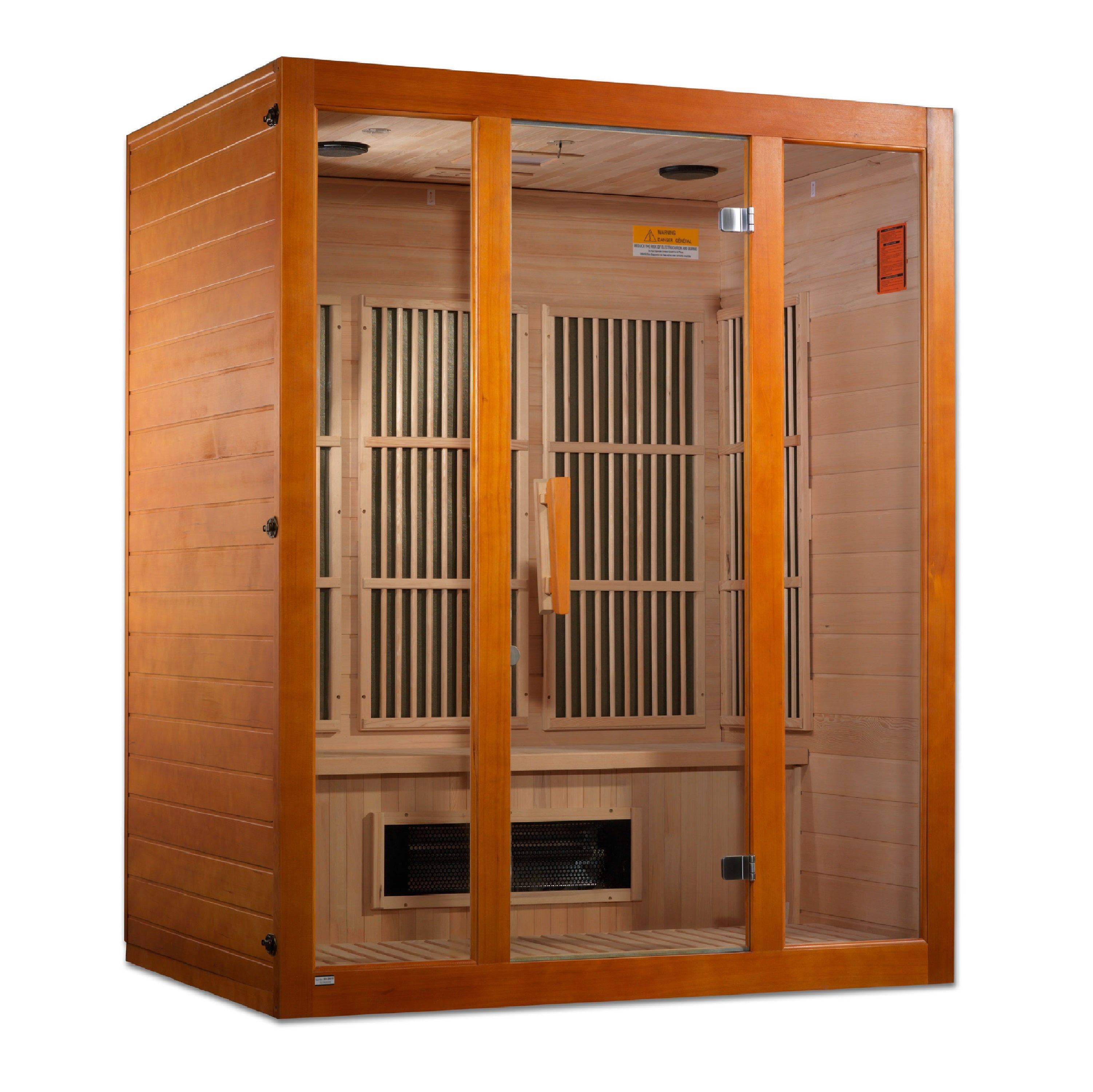 MX-J306-02S Maxxus Alpine Dual Tech 3-person Low EMF FAR Infrared Sauna Canadian Hemlock - Superior Health & Fitness Solutions
