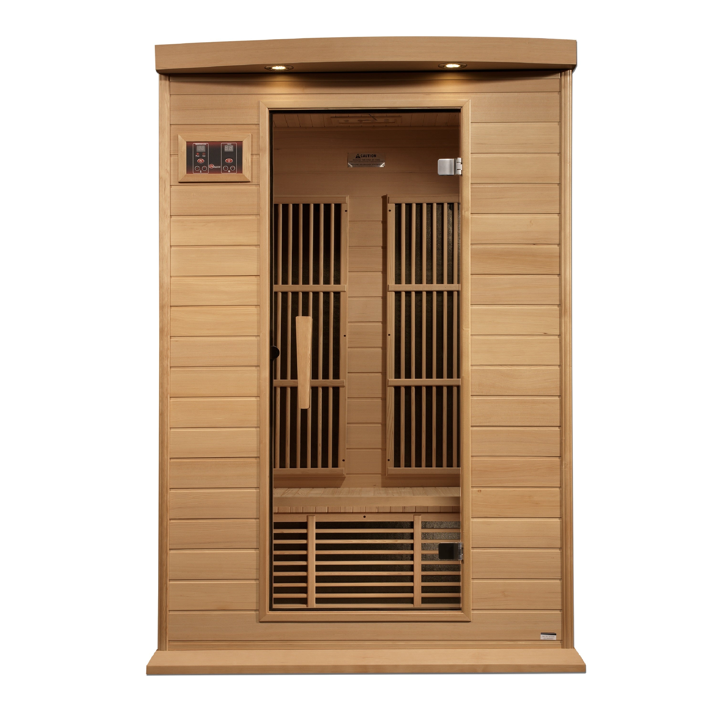 MX-K206-01-ZF Maxxus 2-Person Near Zero EMF FAR Infrared Sauna - Canadian Hemlock - Superior Health & Fitness Solutions